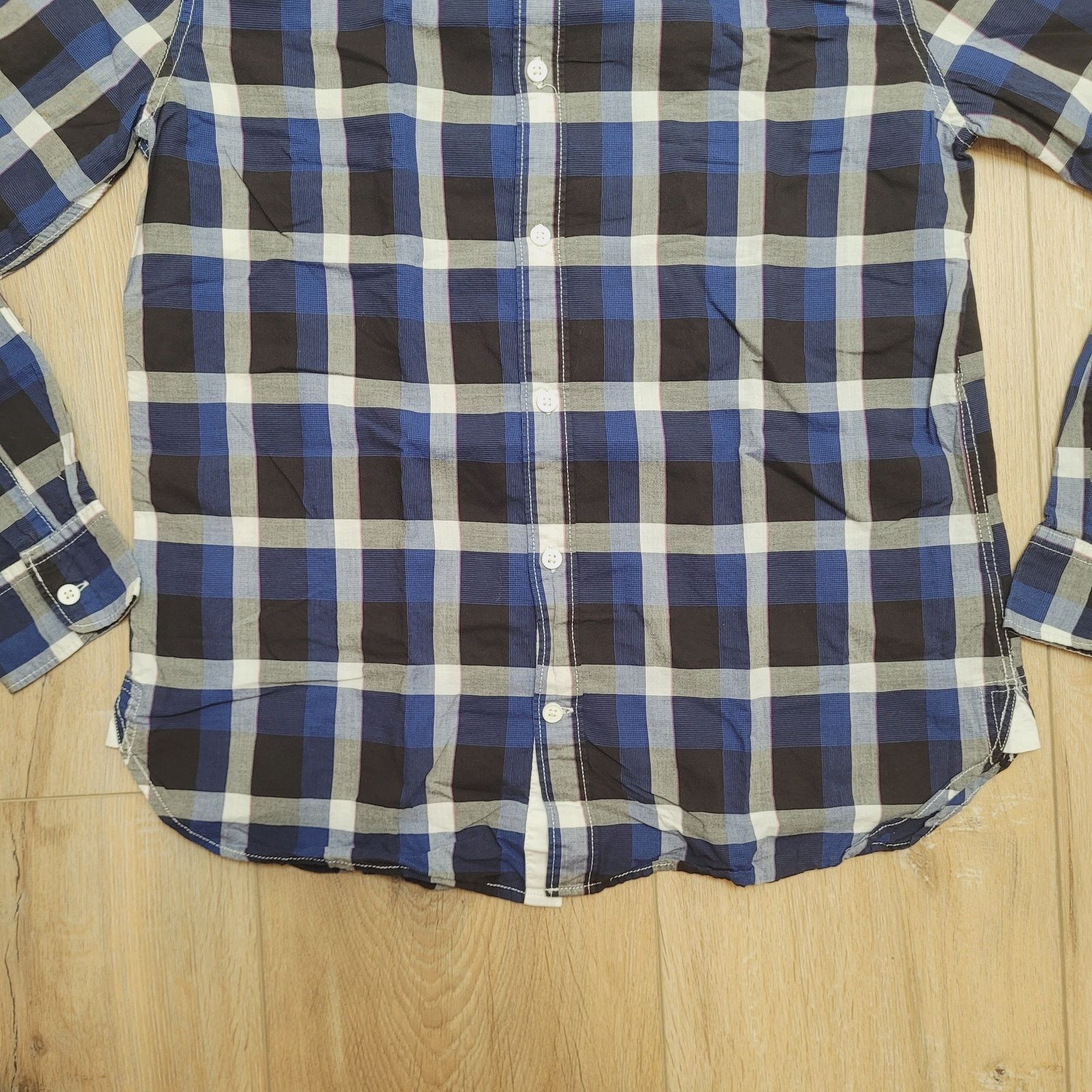 Gap Gap Shirt Small Plaid Button Up Original Fit Blue Black Gray Size US S / EU 44-46 / 1 - 3 Thumbnail