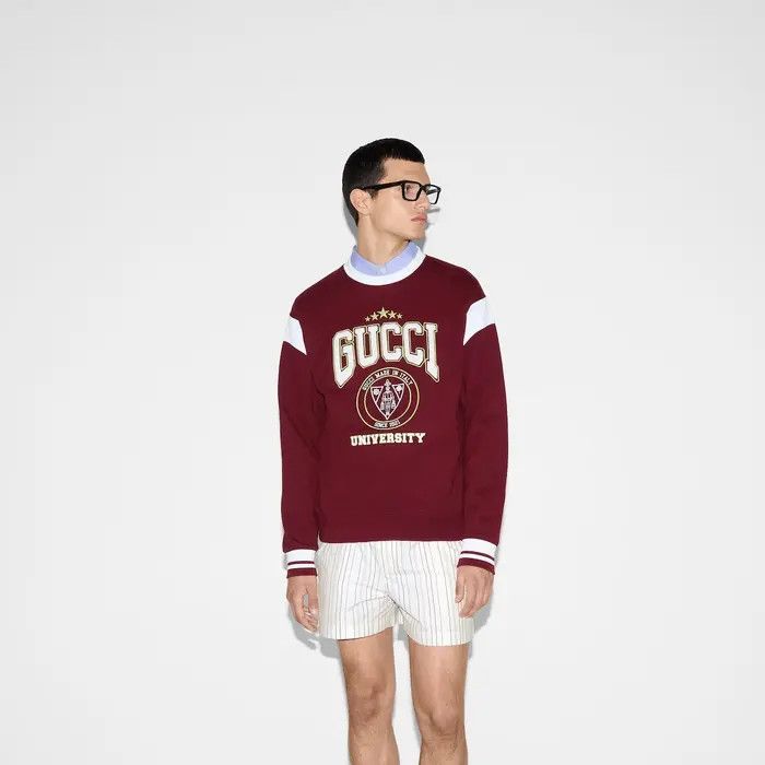 Gucci o1loc1c1125 806170 Embroidered Cotton Jersey Sweatshirt Size US S / EU 44-46 / 1 - 2 Thumbnail
