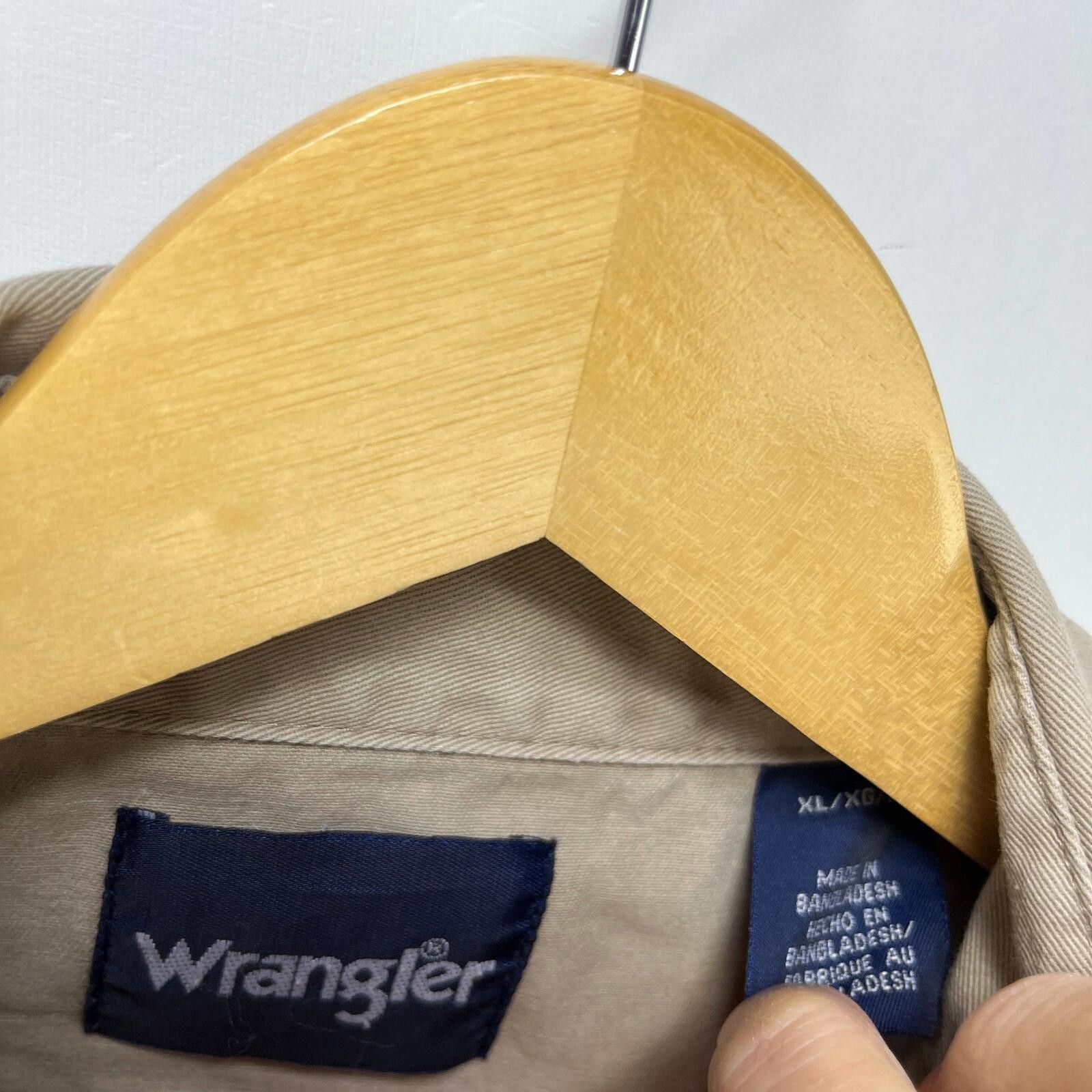 Wrangler Vintage 90s Wrangler Snap Button-Up Long Sleeve Shirt XL Size US XL / EU 56 / 4 - 4 Thumbnail