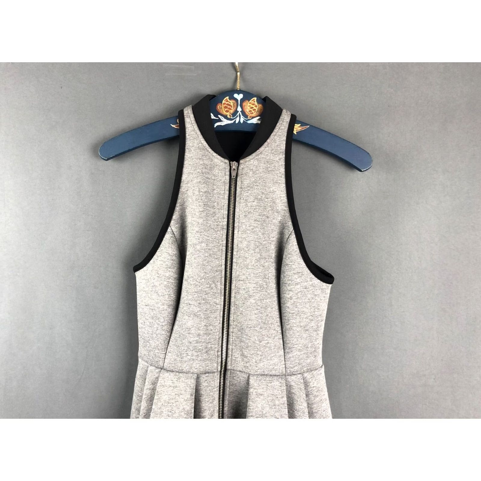 Alexander Wang Alexander Wang Full Zip Sleeveless Dress Cotton Gray Women S Size S / US 4 / IT 40 - 3 Thumbnail