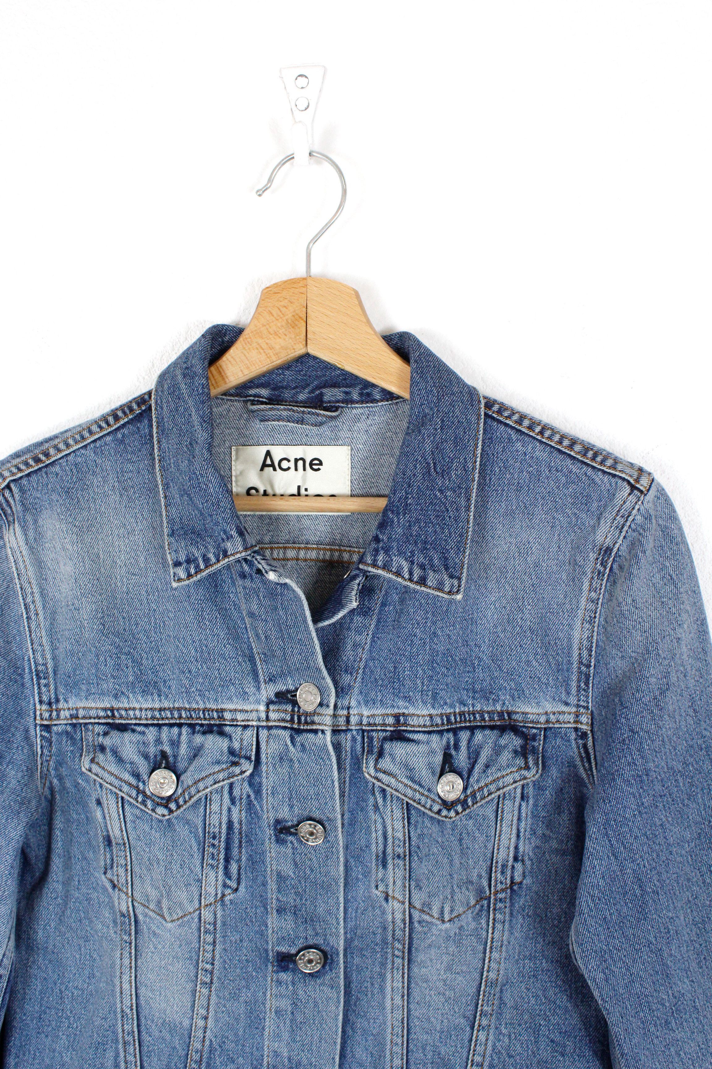 Acne Studios × Denime × Jean Womens Acne Studios Top Mid VTG Denim Jeans Jacket Size XS / US 0-2 / IT 36-38 - 2 Thumbnail