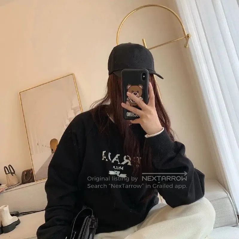 Prada Prada Men's Black Cotton Sweatshirt. Size US L / EU 52-54 / 3 - 9 Thumbnail