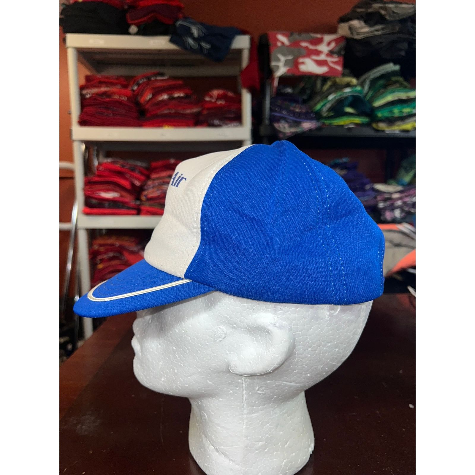 Vintage Vintage Sealed Air Hat White Blue Logo Bubble Wrap VTG 80s Size ONE SIZE - 4 Thumbnail