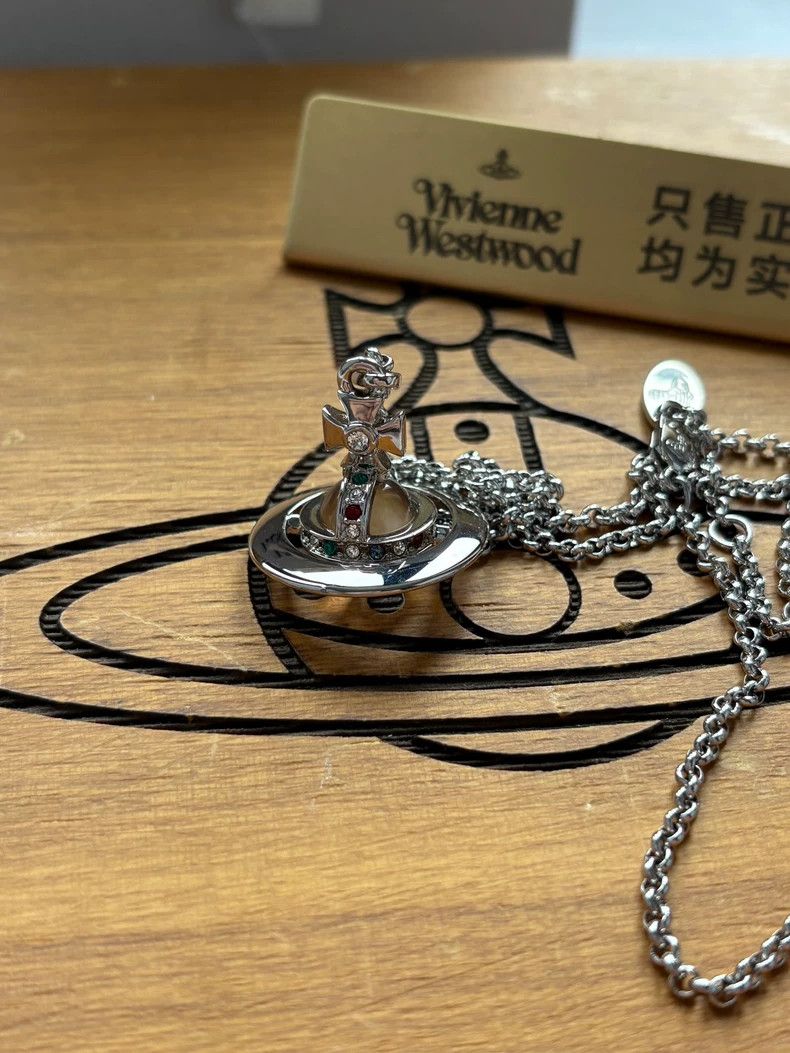 Vivienne Westwood Vivienne Westwood Transparent orb medium necklace Size ONE SIZE - 2 Thumbnail