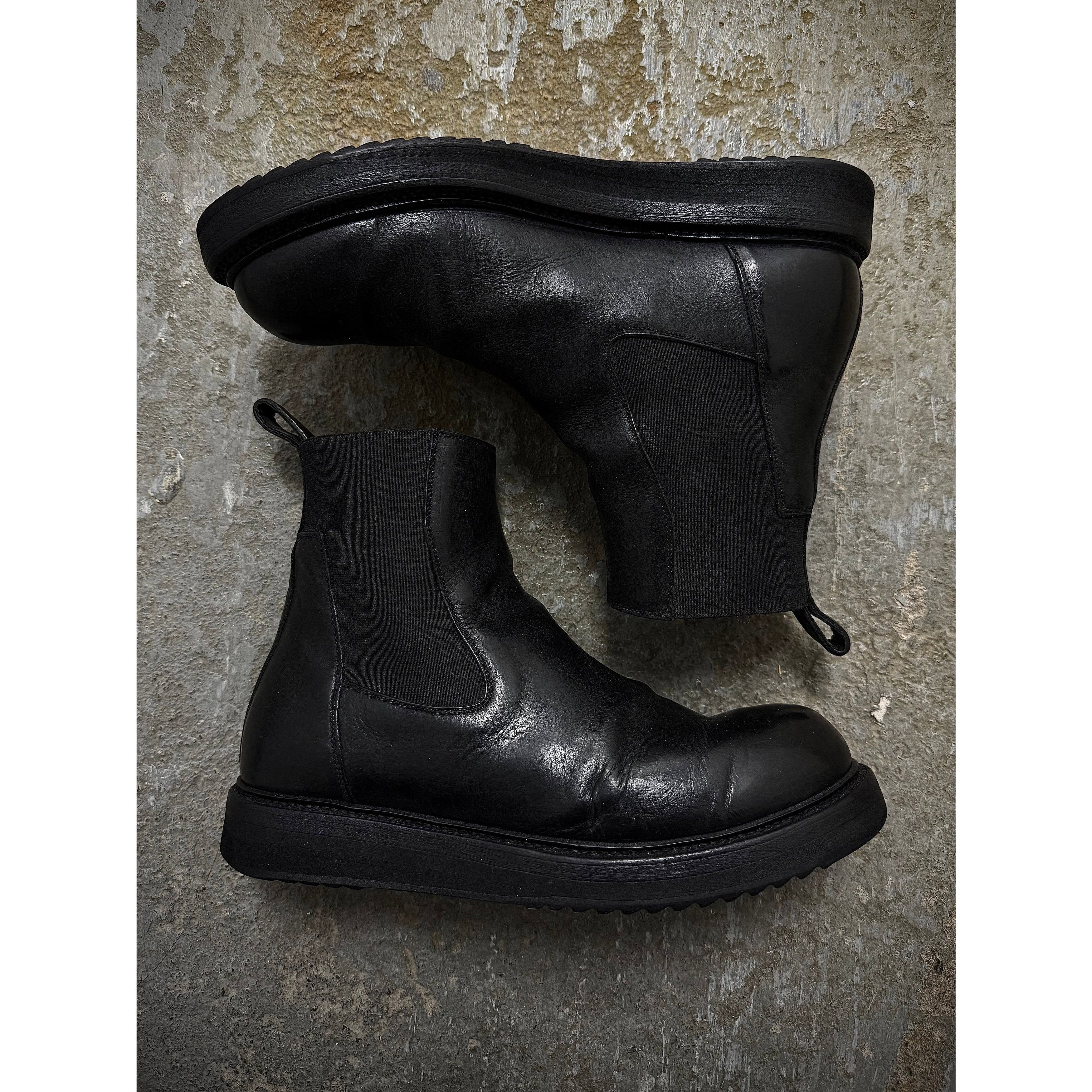 Rick Owens Rick Owens Basket Creeper Leather Boots | Grailed
