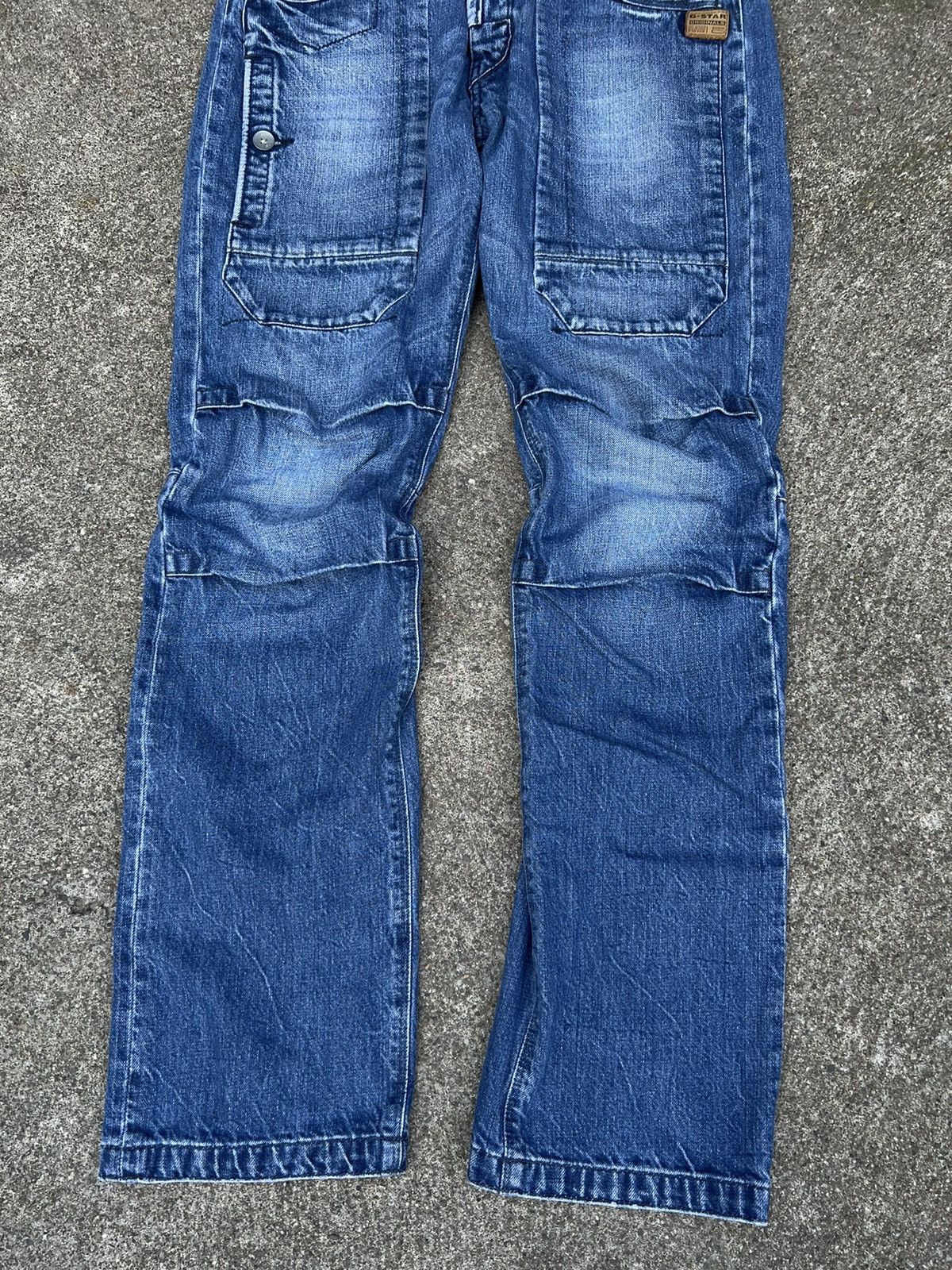 Balmain Vintage G Star Balmain Style Buckle Back Denim Jeans Size US 32 / EU 48 - 9 Thumbnail