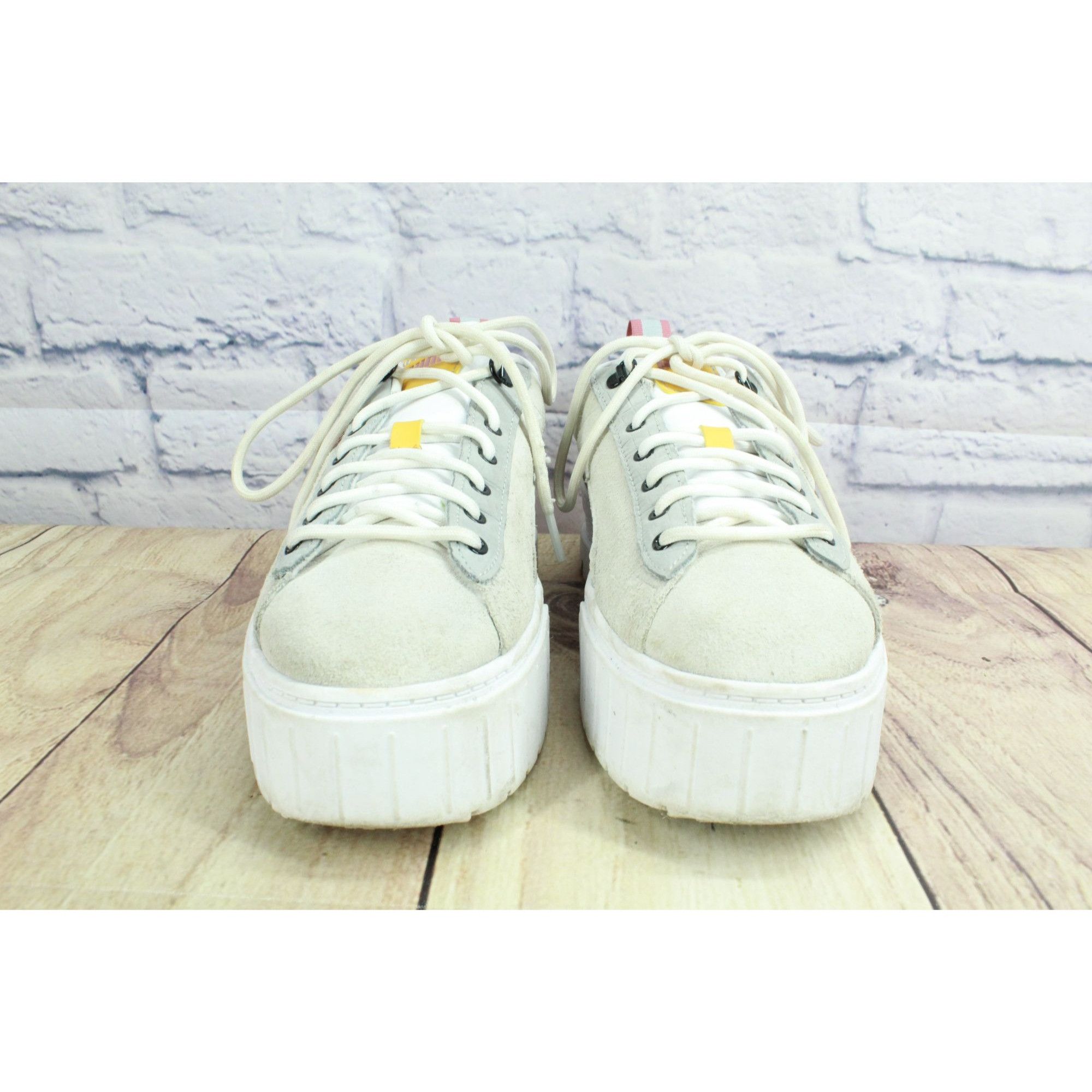Puma Puma Mayze Women's Cream Suede Bright Heights Sneakers Size US 9.5 / IT 39.5 - 4 Thumbnail