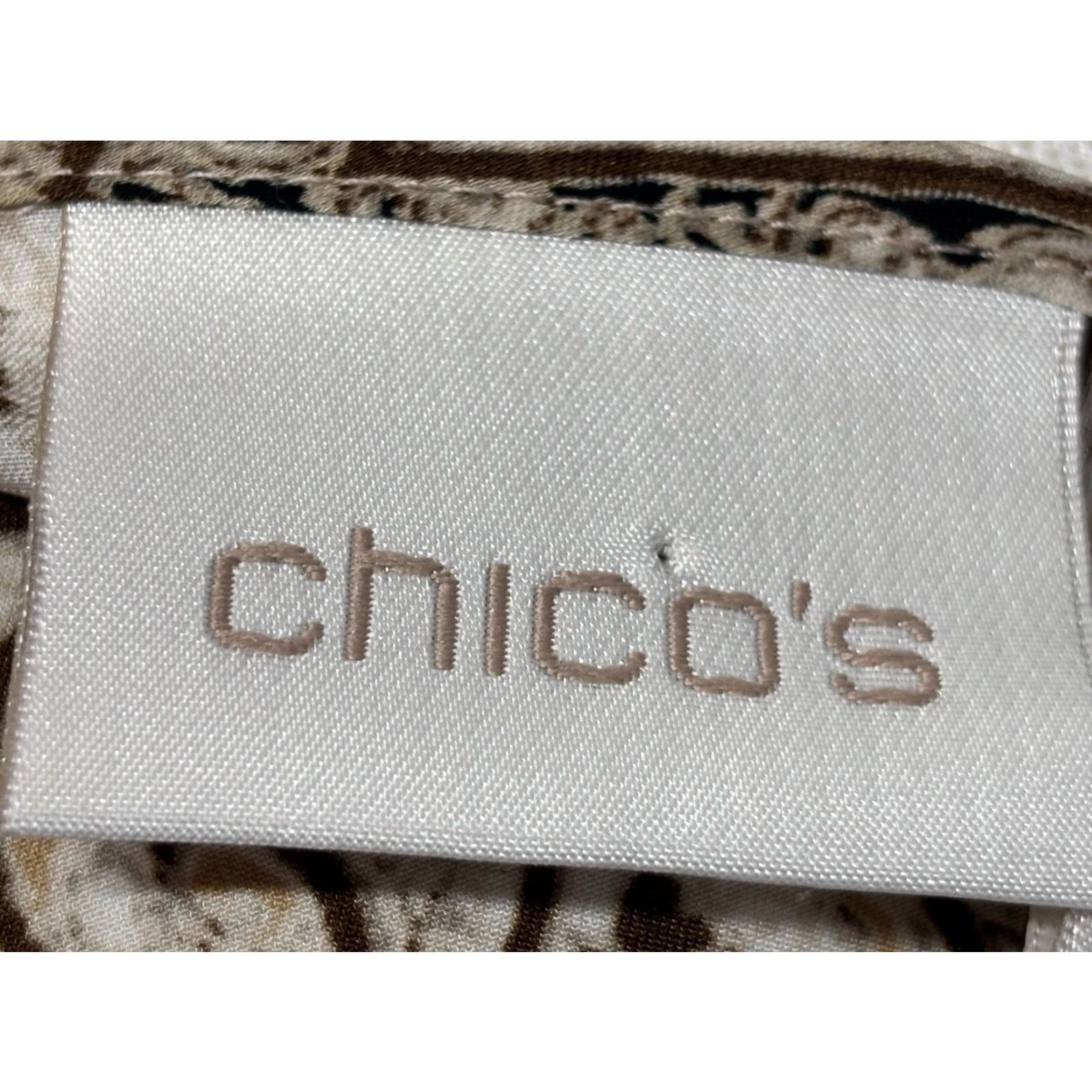 Vintage Chico's Top Blouse Paisley XL Brown Boho Cottagecore Tunic 70s Aztec Bohemian Classic Relaxed Women XL Mens? Size XL / US 12-14 / IT 48-50 - 7 Thumbnail