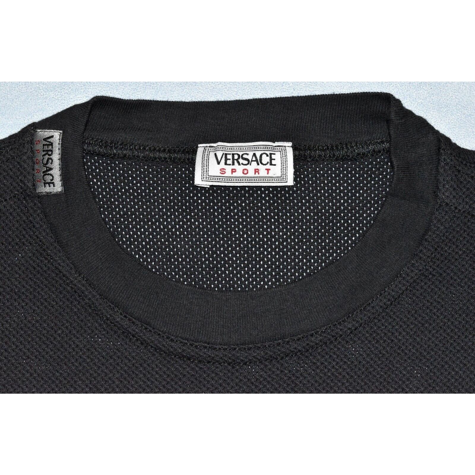 Versace VERSACE SPORT Graphite Mesh Crew Sweater T-Shirt Sz 46 US S Size US S / EU 44-46 / 1 - 3 Thumbnail