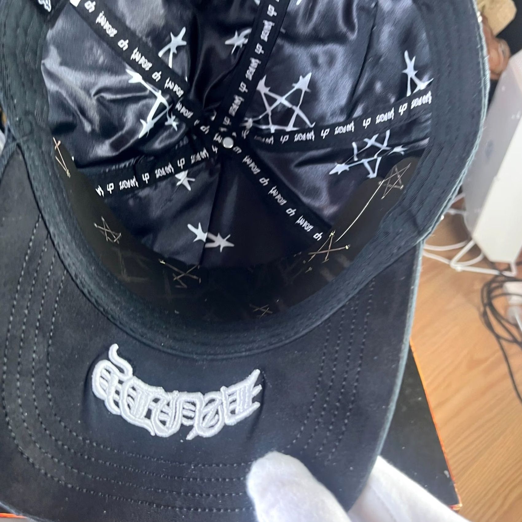 Vintage dandy hats Junior H Sad Boyz Snapback Hat Black OS Snapback Hat Boys Mens Size ONE SIZE - 7 Thumbnail