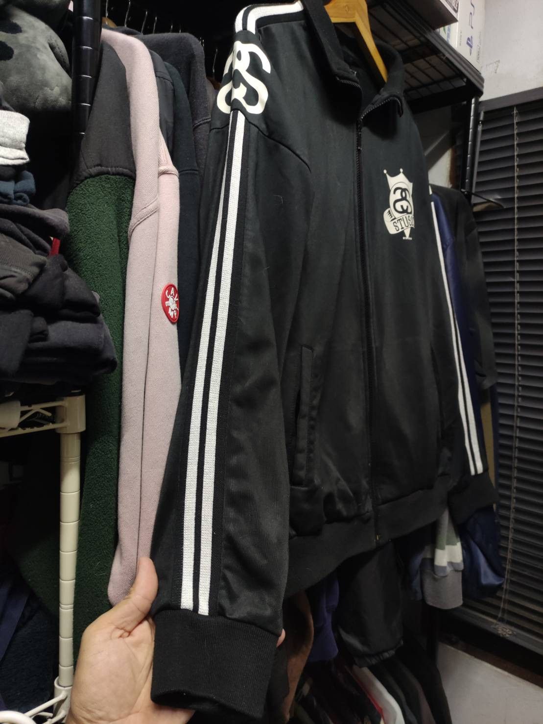 Stussy Vtg 00's Stussy Zip Up Two Stripe Track Jacket Size US L / EU 52-54 / 3 - 4 Thumbnail