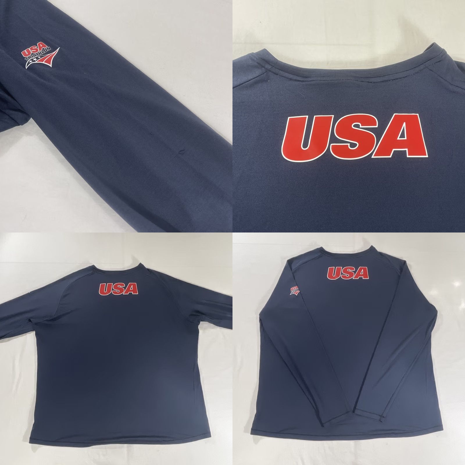 Vintage NAVY Roka Jersey Shirt Long Sleeve 4XL Navy USA Triathlon Zip Mock Neck Sports 90s (if applicable) Size US XXL / EU 58 / 5 - 10 Thumbnail