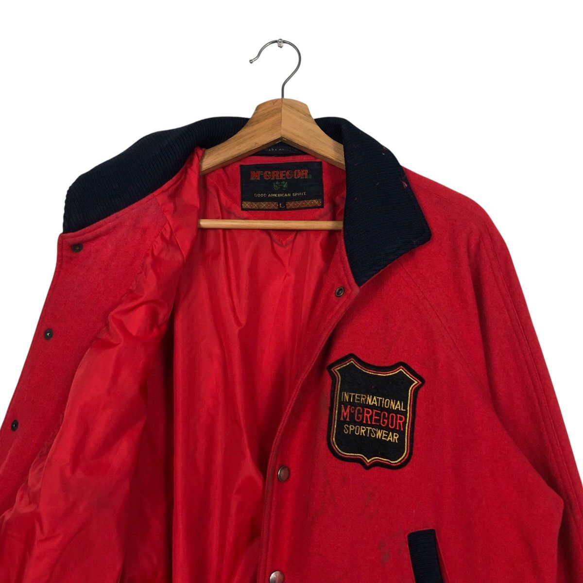 Japanese Brand 📌Vintage Bomber Jacket Mc Gregor Big Logo Issey Miyake Size US L / EU 52-54 / 3 - 13 Thumbnail