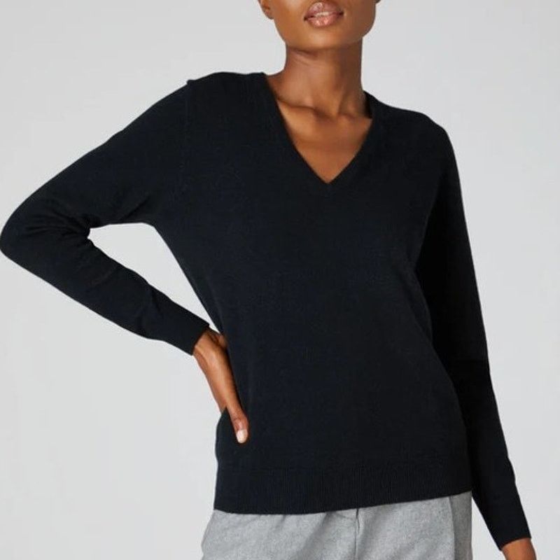 Other Prague Cashmere Sweater V-Neck 100% Cashmere M Lightweight Size M / US 6-8 / IT 42-44 - 2 Thumbnail
