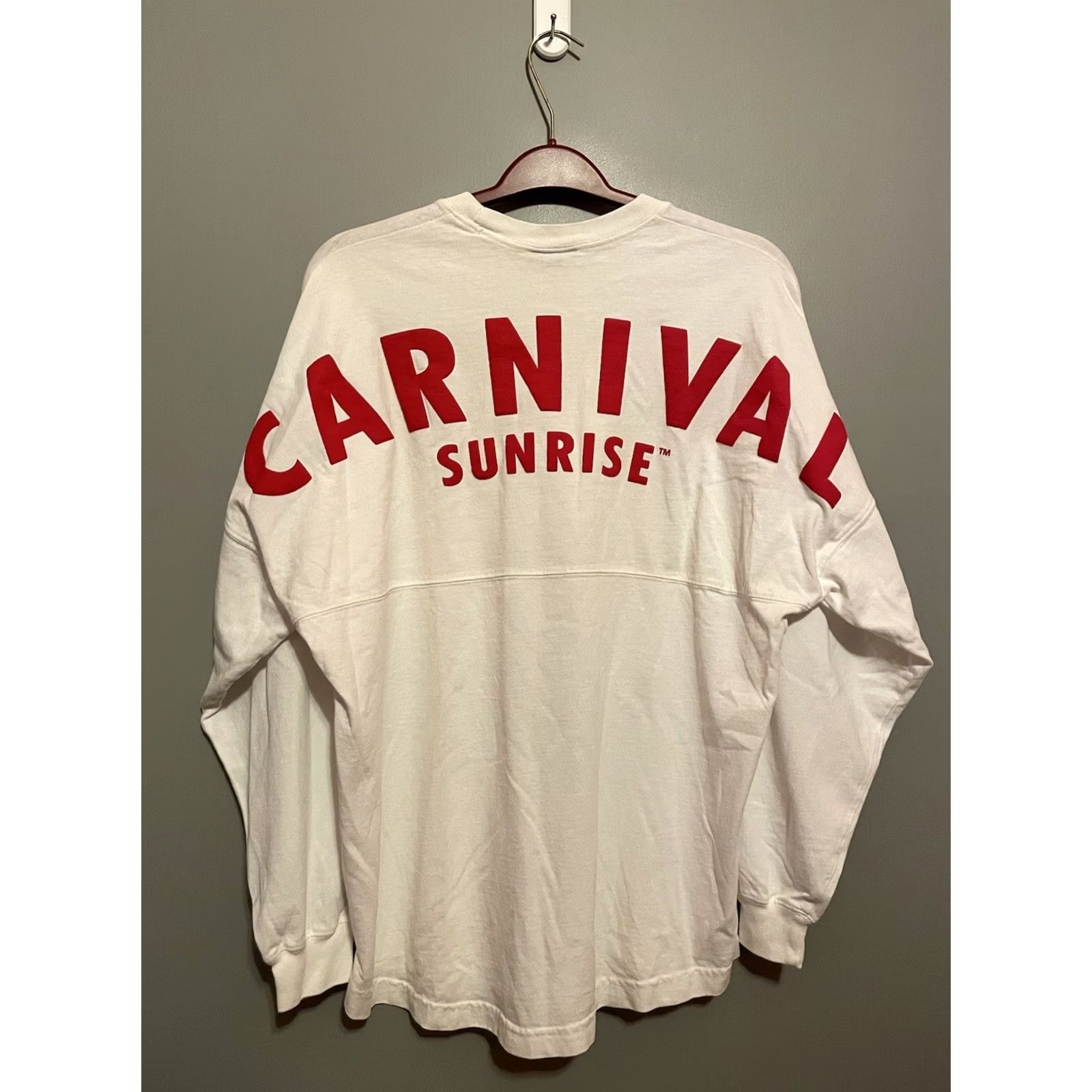 ESPIRIT Spirit Jersey Mens M White Carnival Sunrise Cruise Ship Size Long Sleeve E297 Size US M / EU 48-50 / 2 - 2 Thumbnail