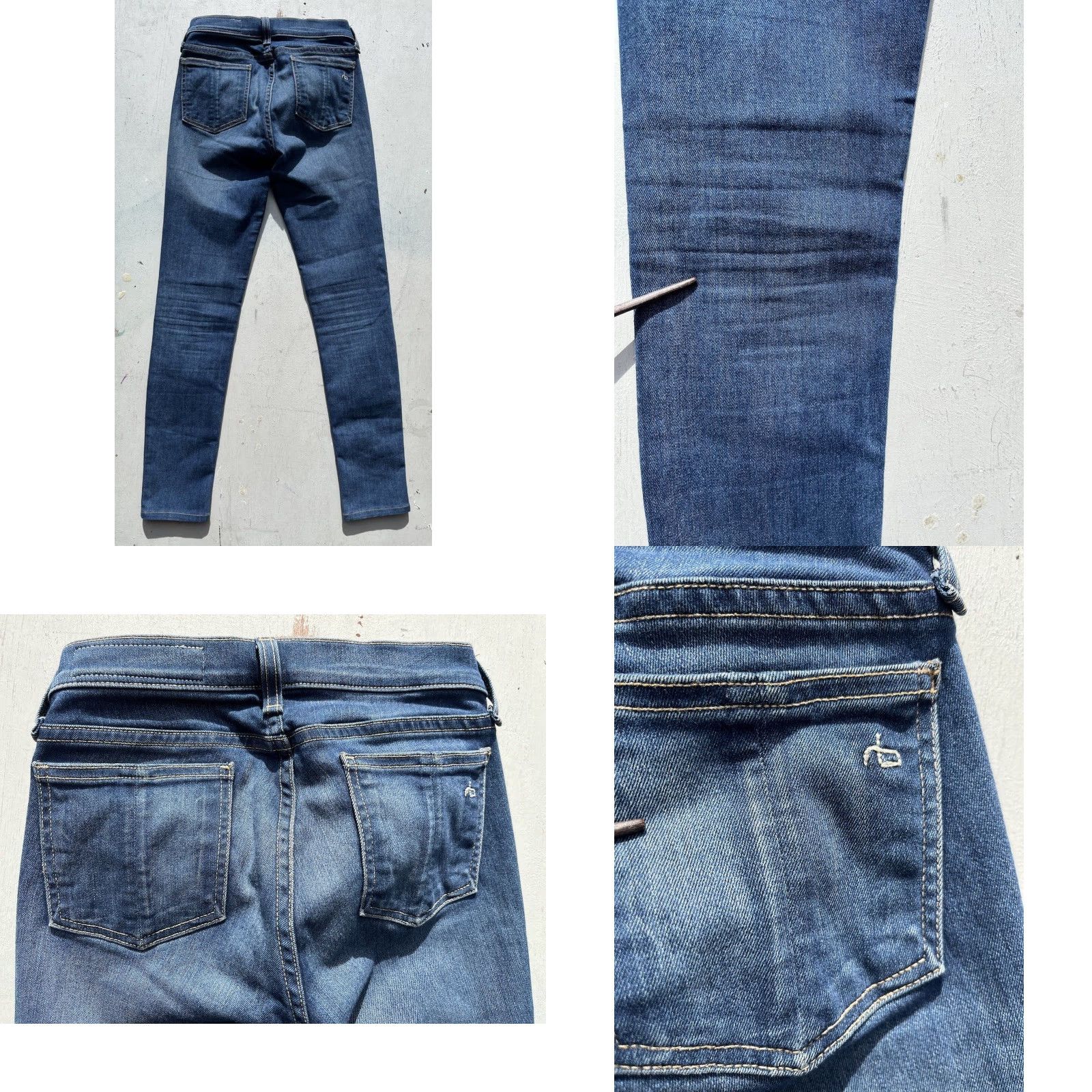 Rag & Bone Rag & Bone Jeans Women's Blue Joshua 26 Slim Stretch Skinny Ankle City Classic Size 26" / US 2 / IT 38 - 8 Thumbnail