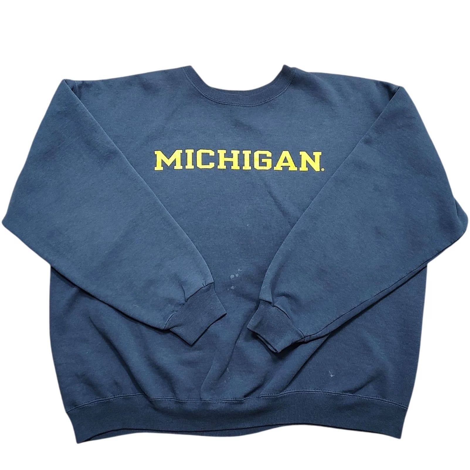 Champion VINTAGE Champion Michigan Wolverines Crewneck Sweatshirt Adult XL Blue Yellow Sweatshirt Logo 80s 90s Sports Mens Size US XL / EU 56 / 4 - 2 Thumbnail
