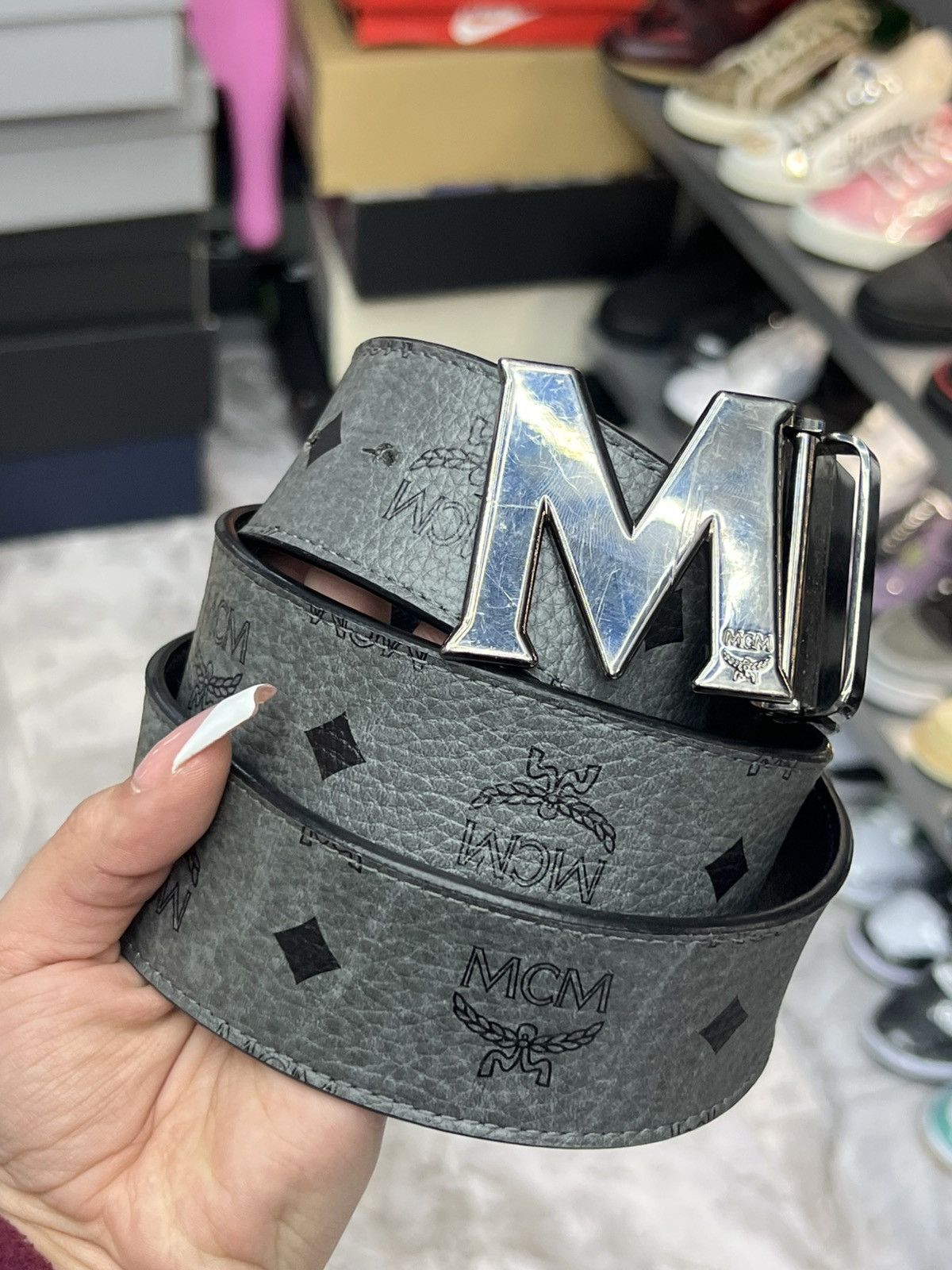 MCM MCM Claus Reversible Belt Size 36 - 1 Thumbnail