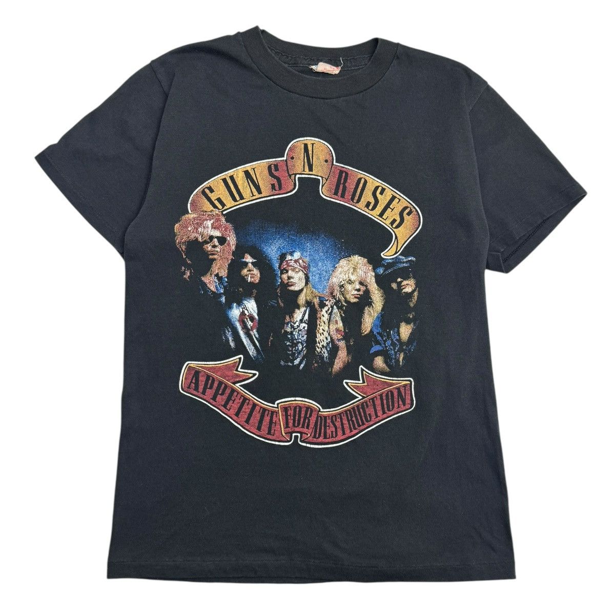 Band Tees VERY RARE 1980s Guns N Roses Appetite For Destruction Tee Size US M / EU 48-50 / 2 - 1 Thumbnail