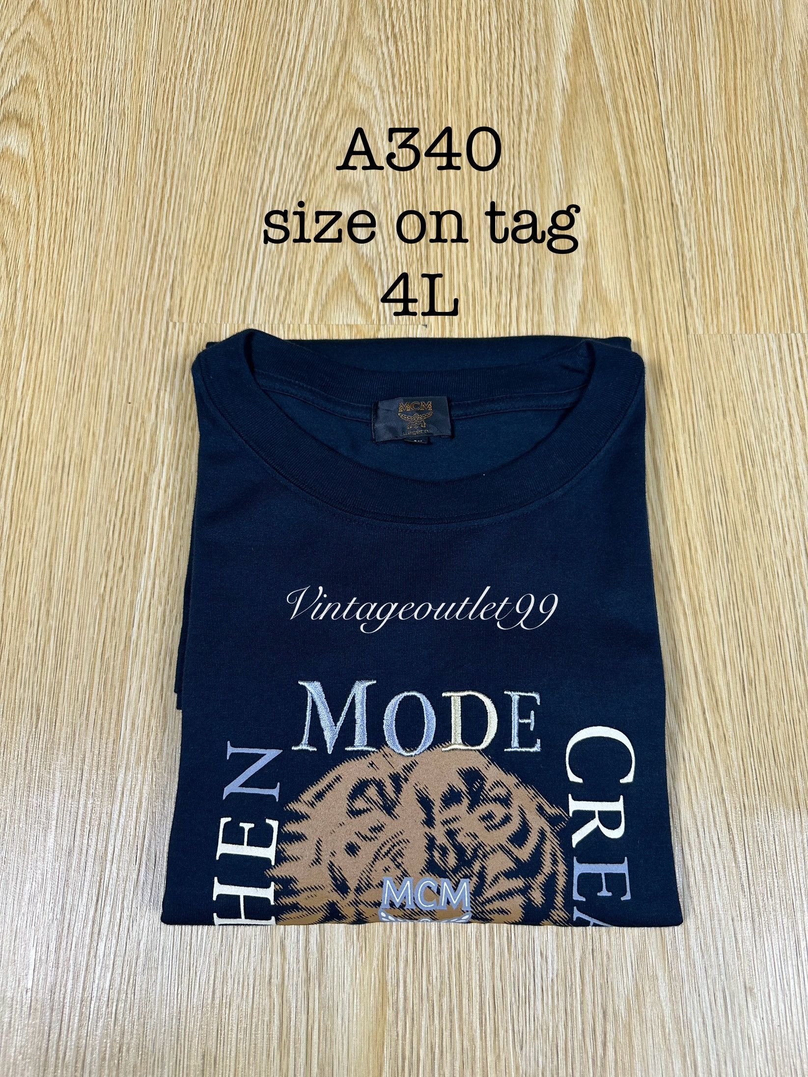 MCM Vintage MCM Big Logo Oversize Tshirt A340 Size US L / EU 52-54 / 3 - 9 Thumbnail
