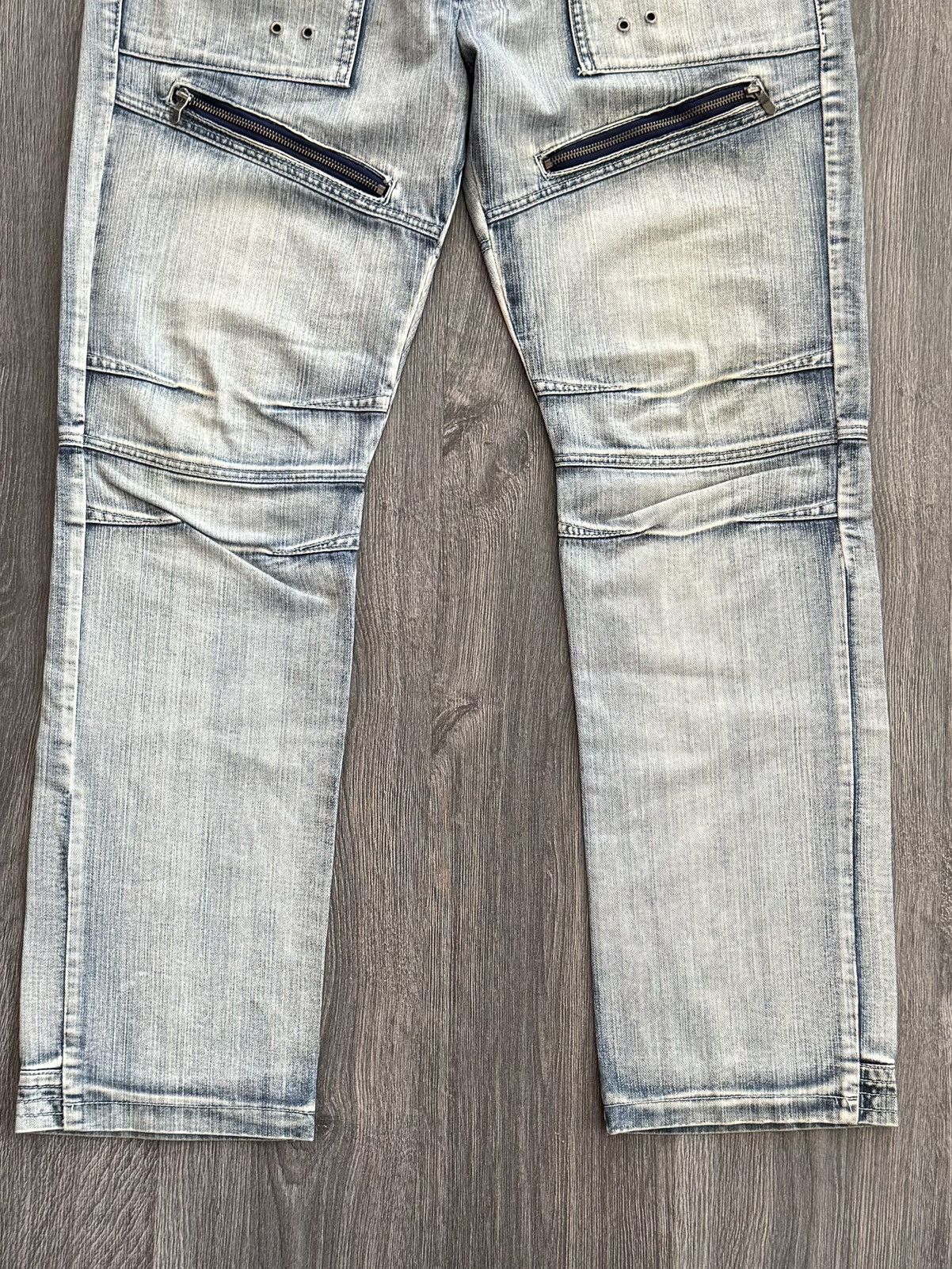 Japanese Brand Y2K Vintage Japanese Washed Zip Jeans Size US 34 / EU 50 - 2 Thumbnail