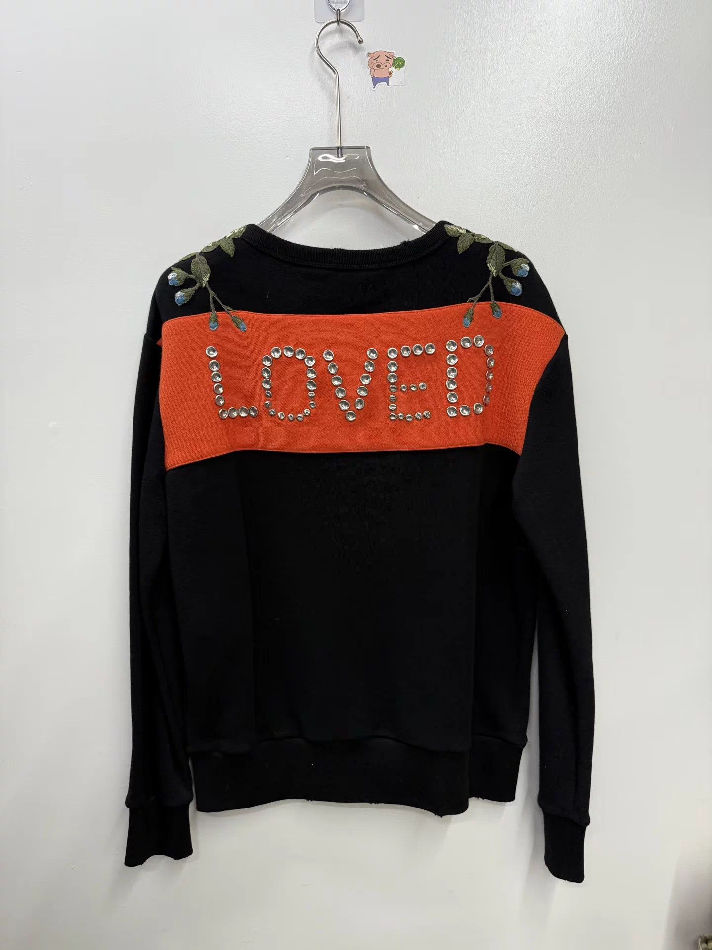 Gucci Gucci Rivets Embroidered Flower Distressed Sweatshirt Size S / US 4 / IT 40 - 4 Thumbnail