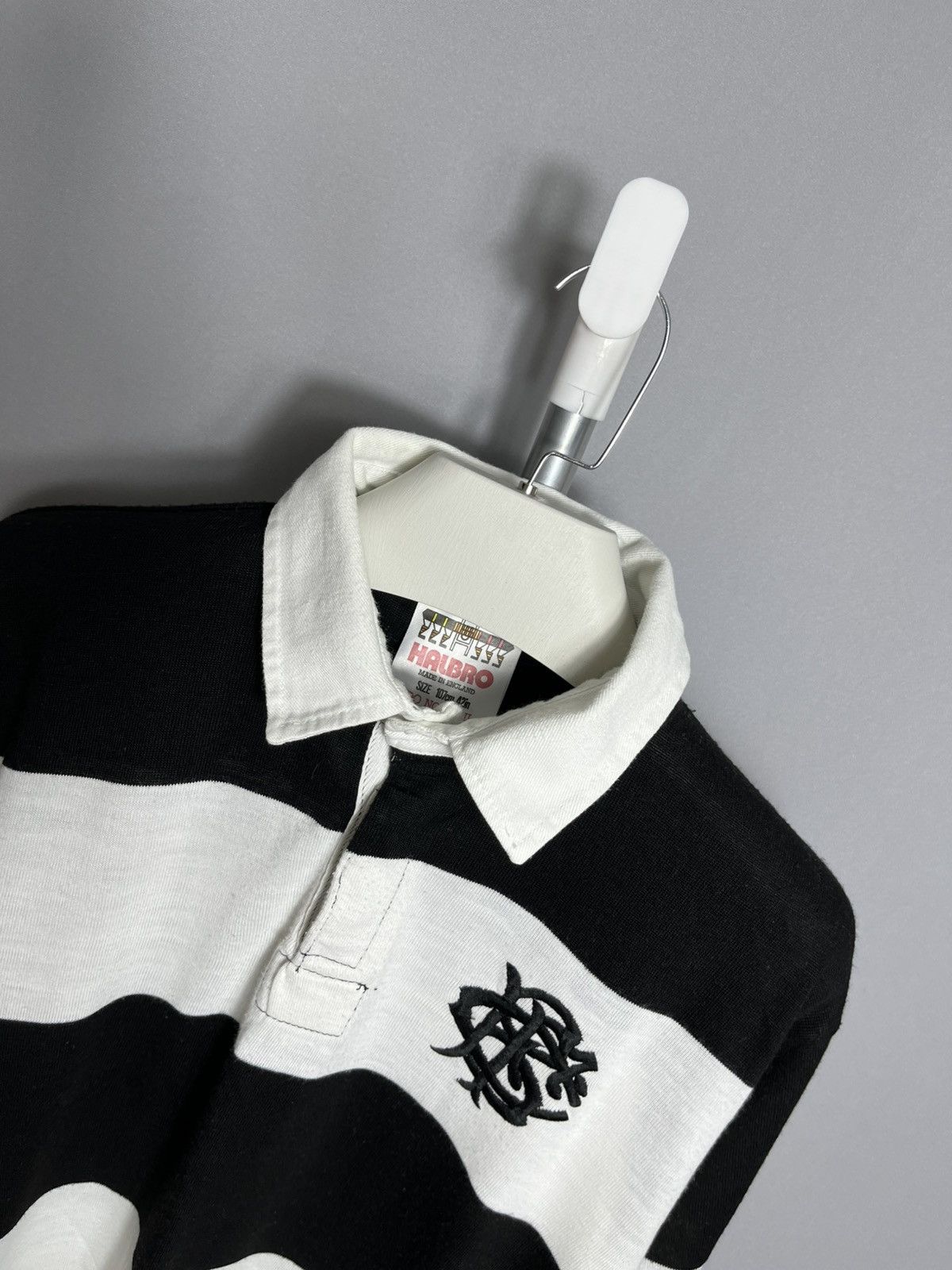 Vintage 1980's Barbarians Halbro Rugby Shirt Men's Striped RARE Size US M / EU 48-50 / 2 - 3 Thumbnail