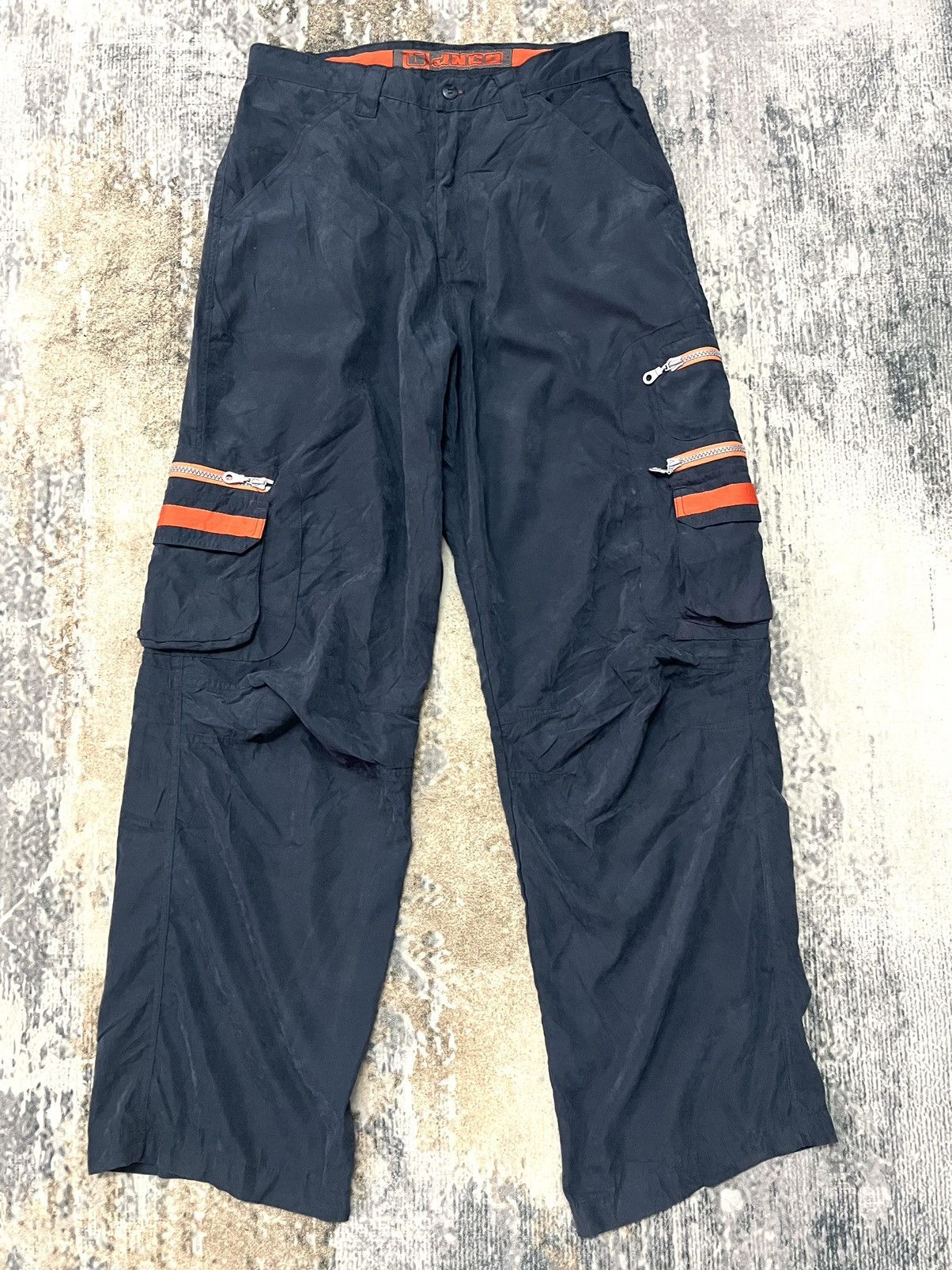 JNCO Jnco track Pant Cargo Side Pocket Vintage Baggy Size US 30 / EU 46 - 1 Thumbnail