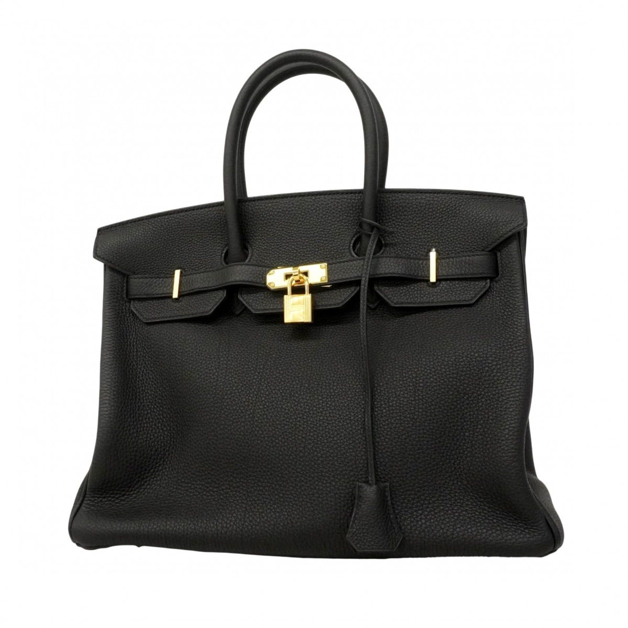 Hermes Hermes Birkin 35 Togo Leather Handbag, Black, Y Stamp, Women's, P2859810 Size ONE SIZE - 1 Thumbnail