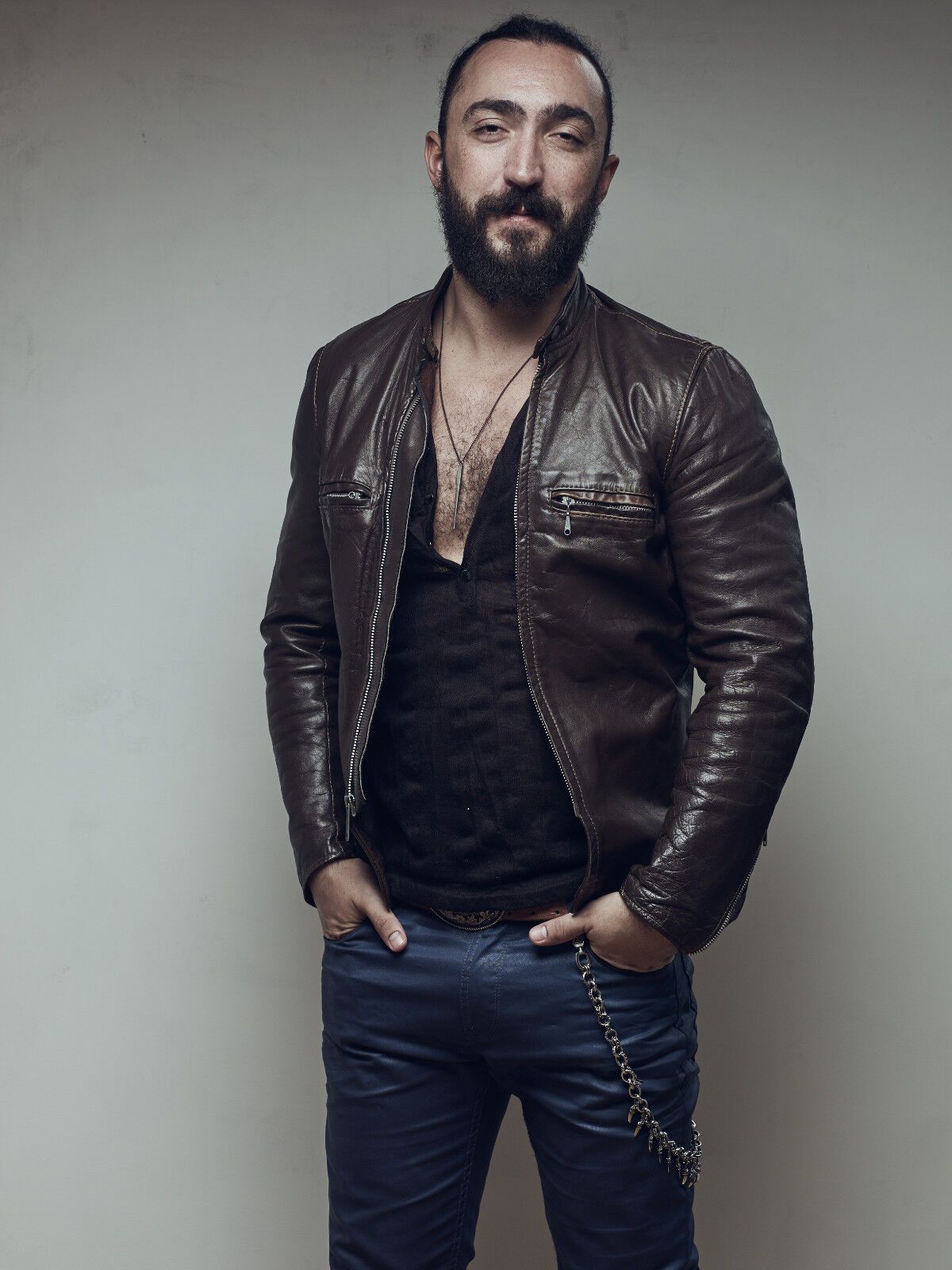 Schott Leather jacket VERY RARE! Beck Buco cafe racer biker Size US M / EU 48-50 / 2 - 2 Thumbnail