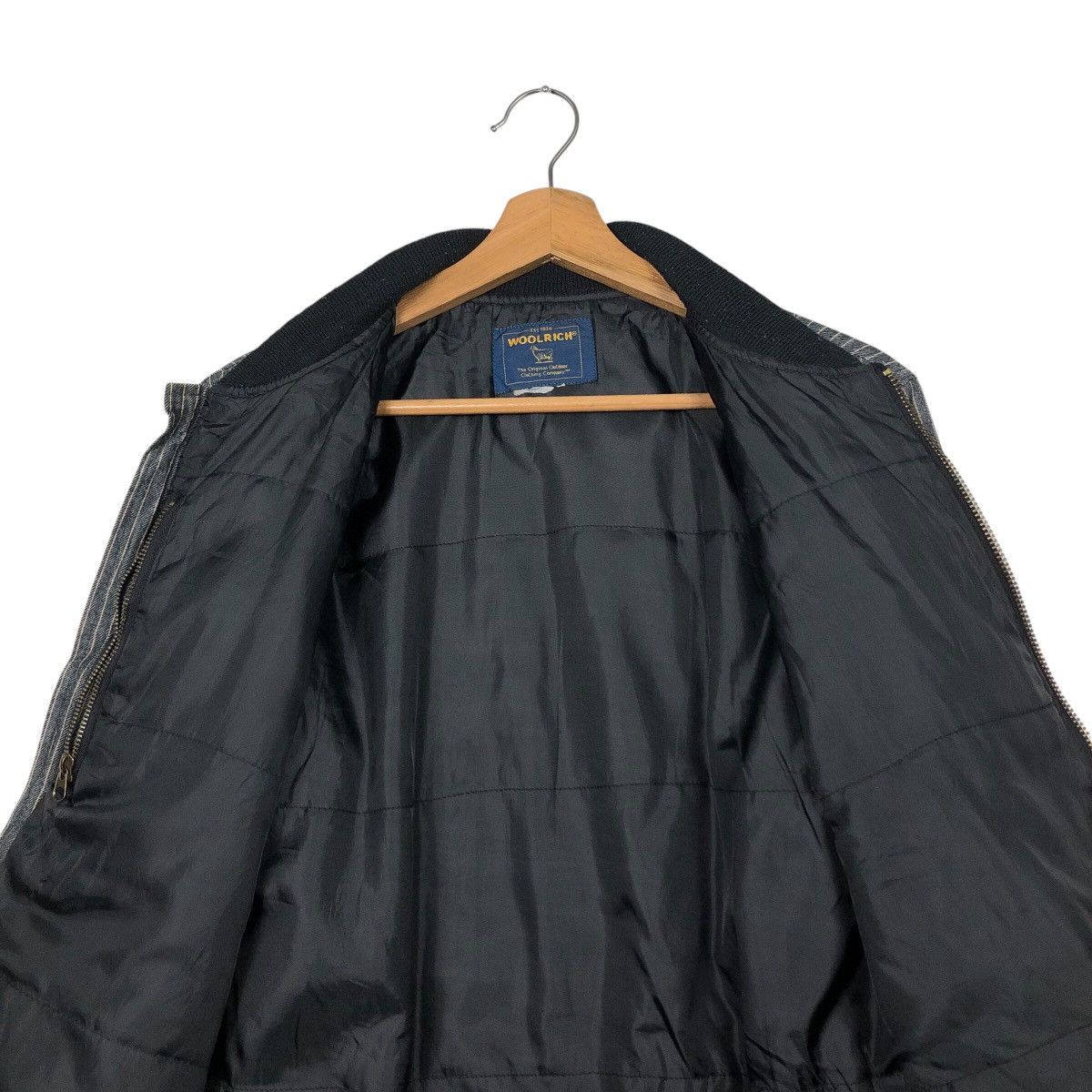 Japanese Brand 📌Vintage Hickory Chore Bomber Jacket Woolrich Issey Miyake Size US M / EU 48-50 / 2 - 15 Thumbnail