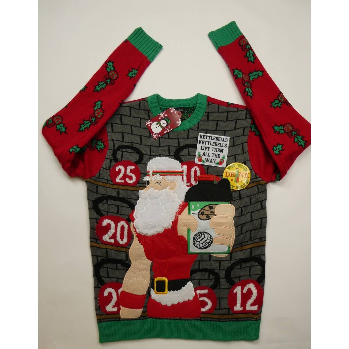 Holiday Brand men's BLIZZARD BAY holiday sweater, Santa Gains small, NWT Size US S / EU 44-46 / 1 - 1 Thumbnail