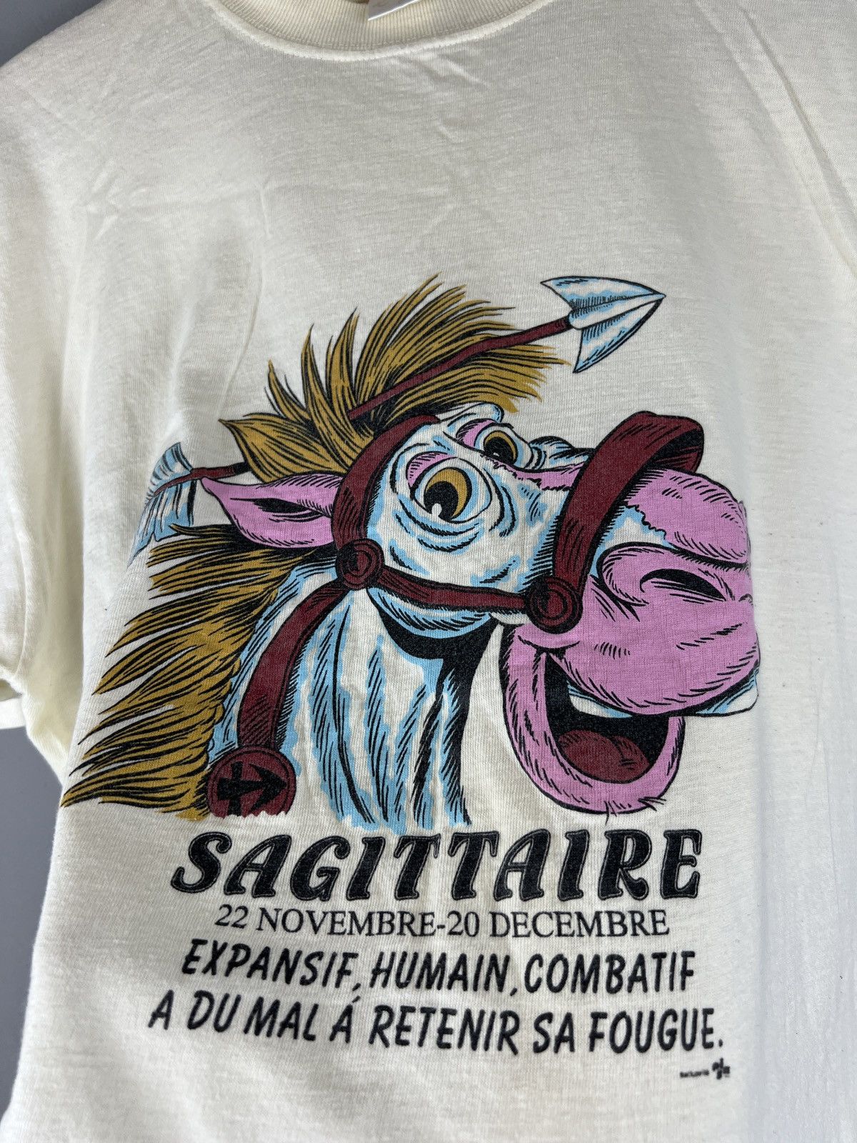 Vintage Vintage Humor tee Sagittire pink horse y2k Size US L / EU 52-54 / 3 - 3 Thumbnail