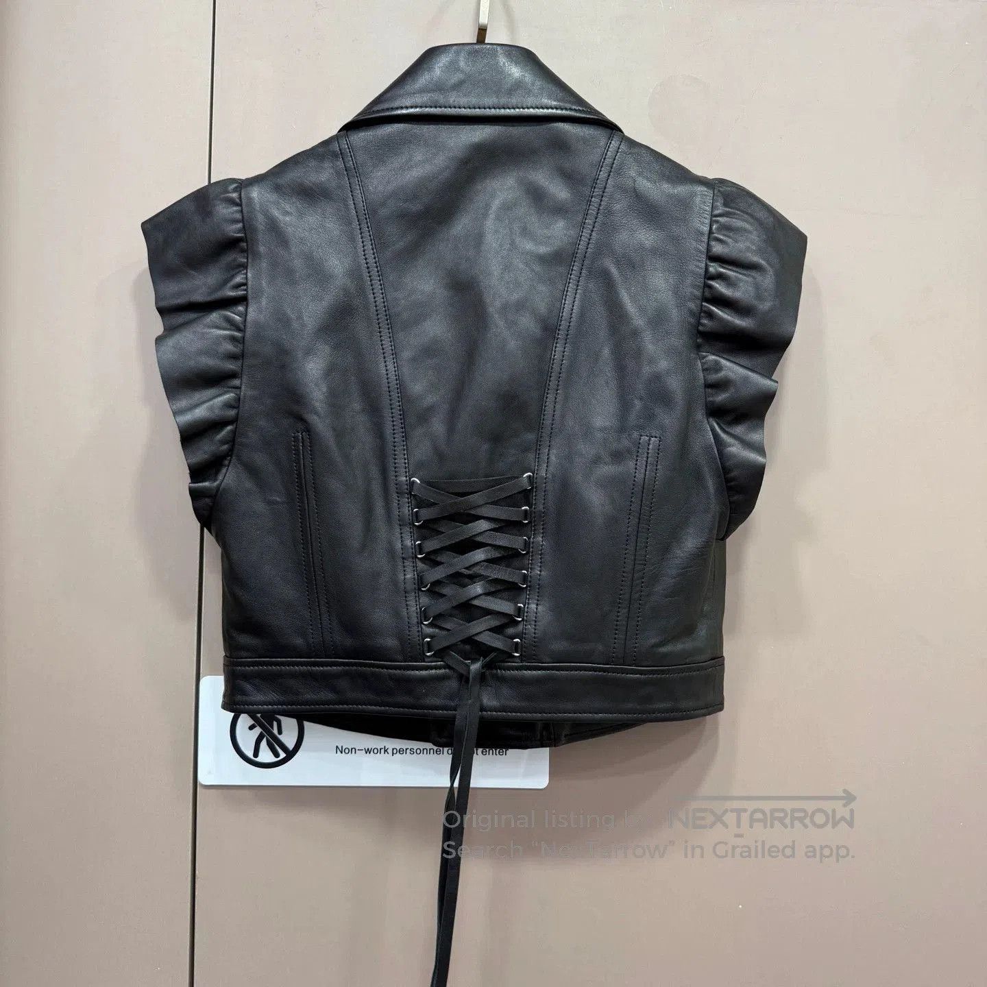 RED Valentino Red Valentino Black Leather Vest. Size M / US 6-8 / IT 42-44 - 2 Thumbnail