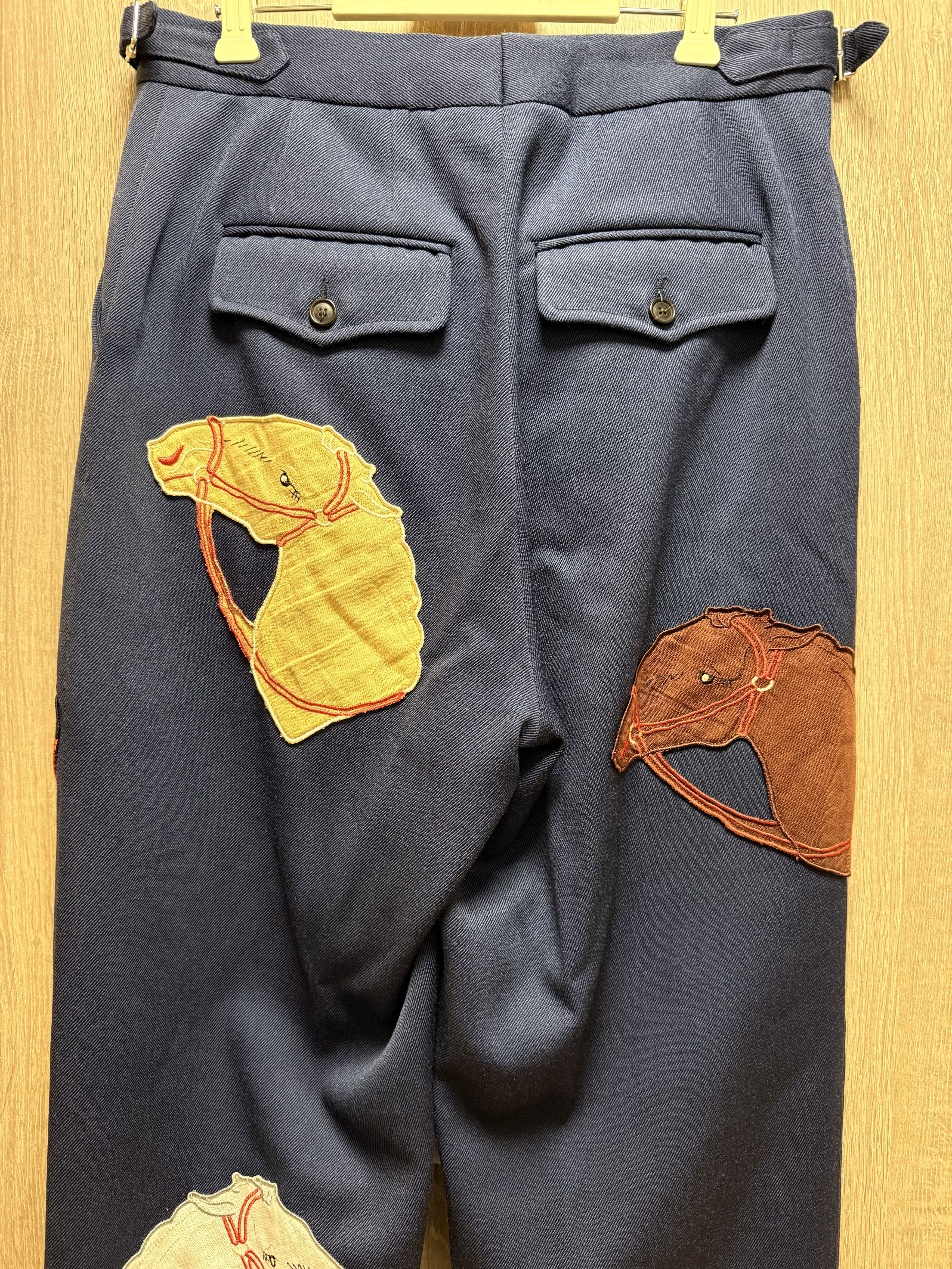 Bode Bode Pony Applique Trouser Navy Size US 30 / EU 46 - 4 Thumbnail