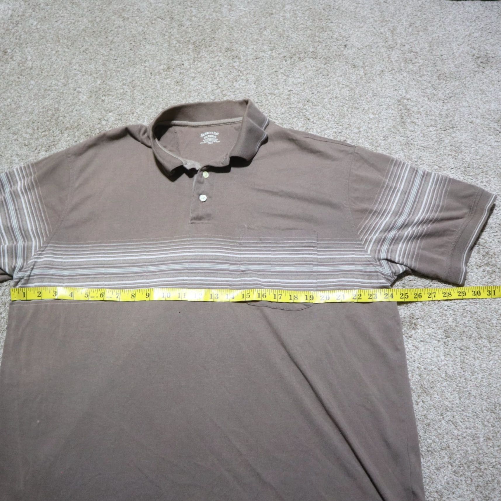 Vintage VINTAGE St. John's Bay Men's Polo Shirt Short Sleeve Adult 2XL Brown 90s Golf Size US XXL / EU 58 / 5 - 4 Thumbnail