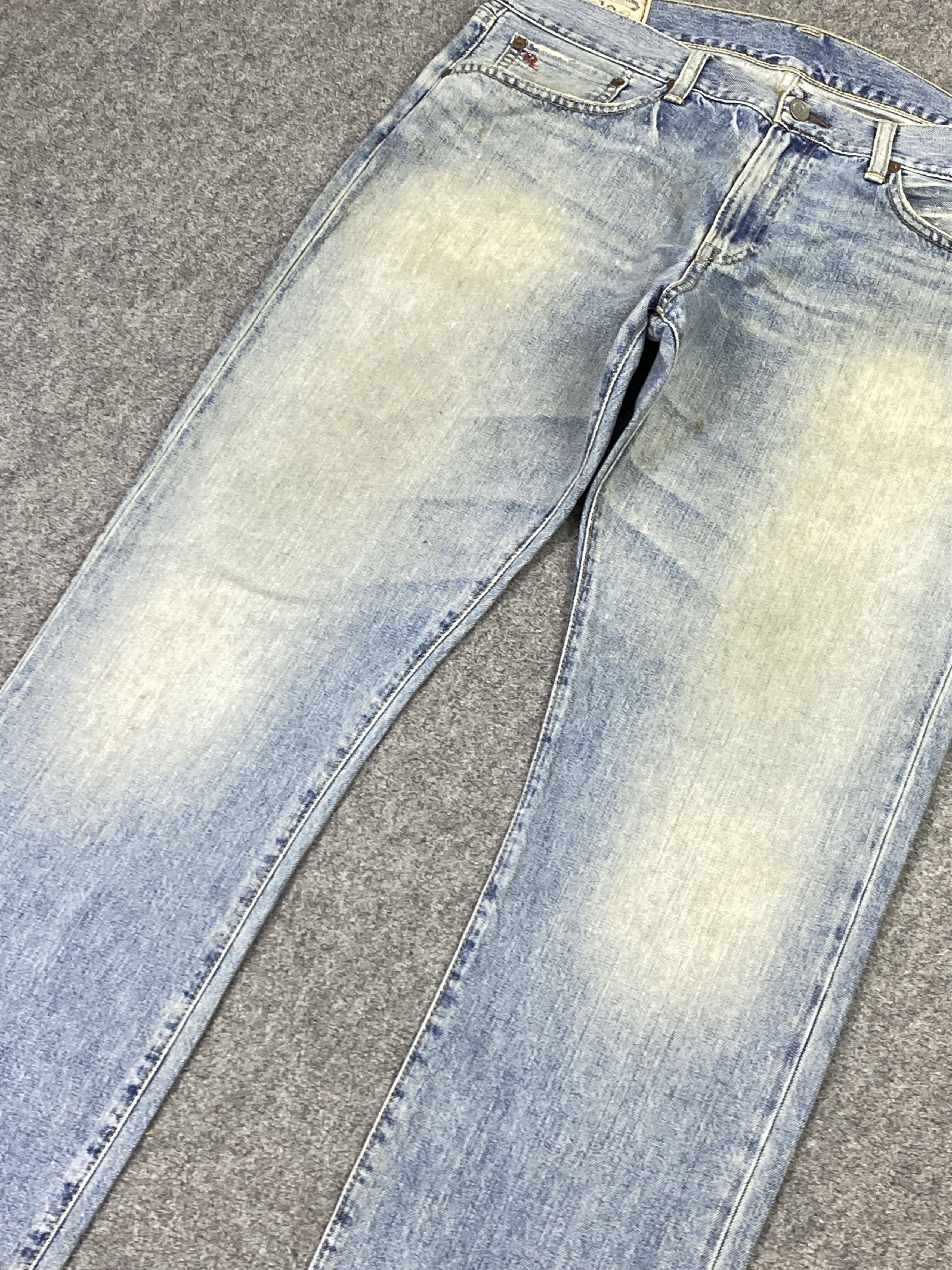 Polo Ralph Lauren Vintage Polo Ralph Lauren Selvedge Faded Blue Jeans DP2855 Size US 37 - 11 Thumbnail