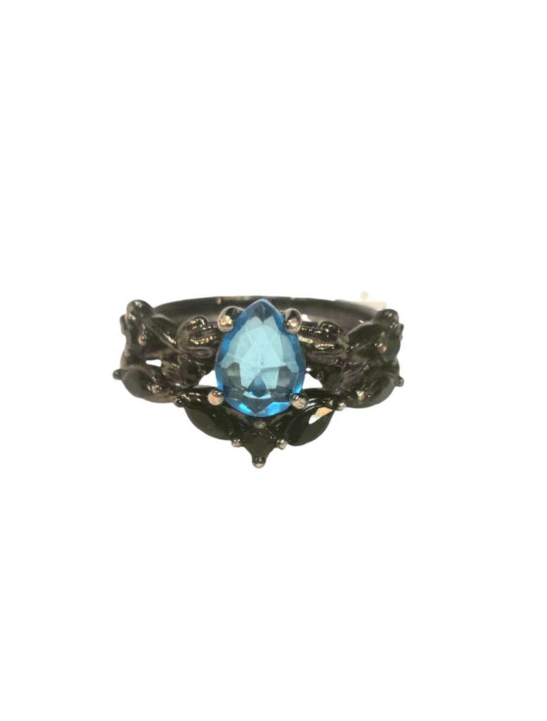 Other 925 sterling silver plated black Gothic zirconia ring size 7 Size ONE SIZE - 1 Thumbnail