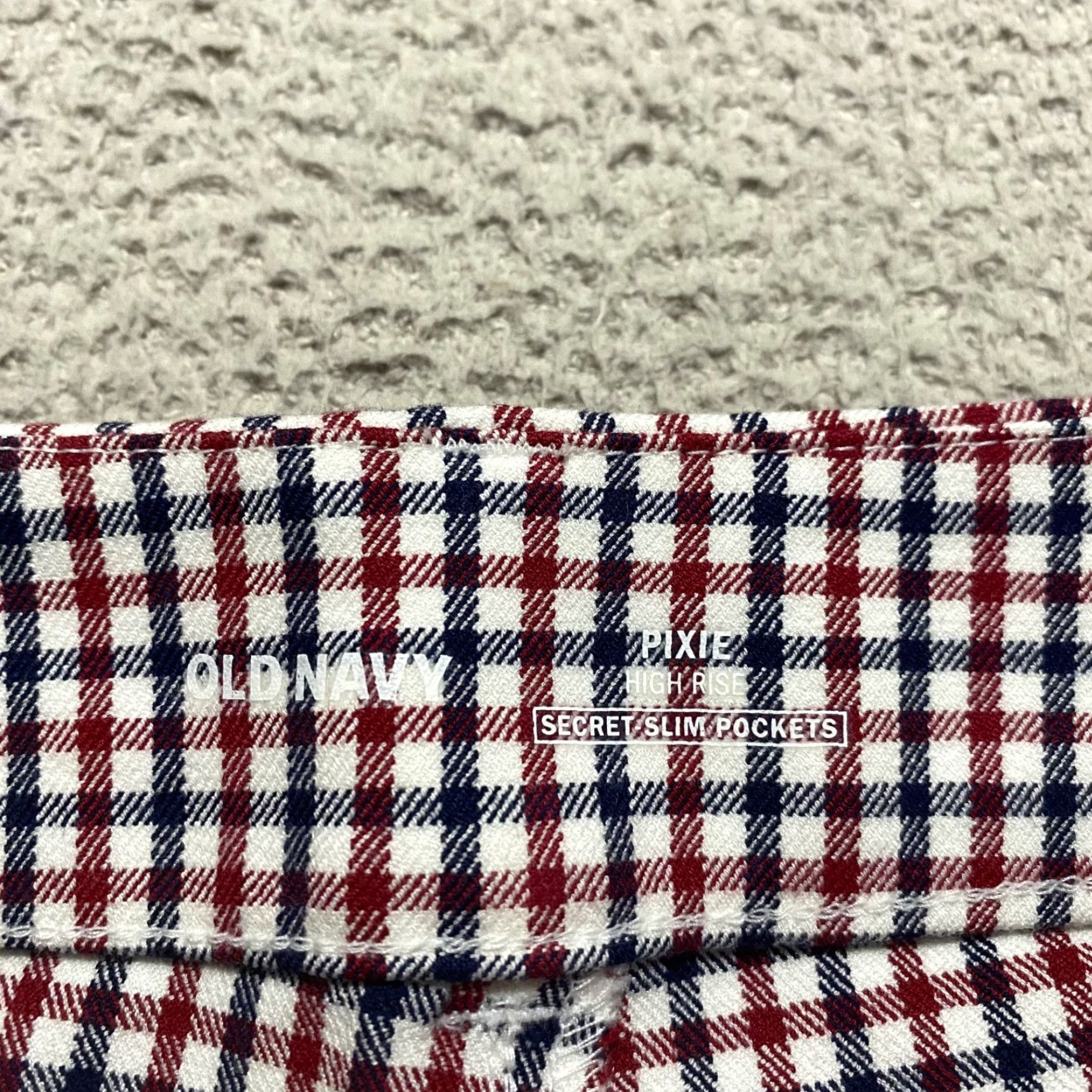 Old Navy Old Navy Pixie Pants - Multicolor Plaid Straight Ankle High Rise Pockets Woman 2 Regular Size 26" / US 2 / IT 38 - 3 Thumbnail