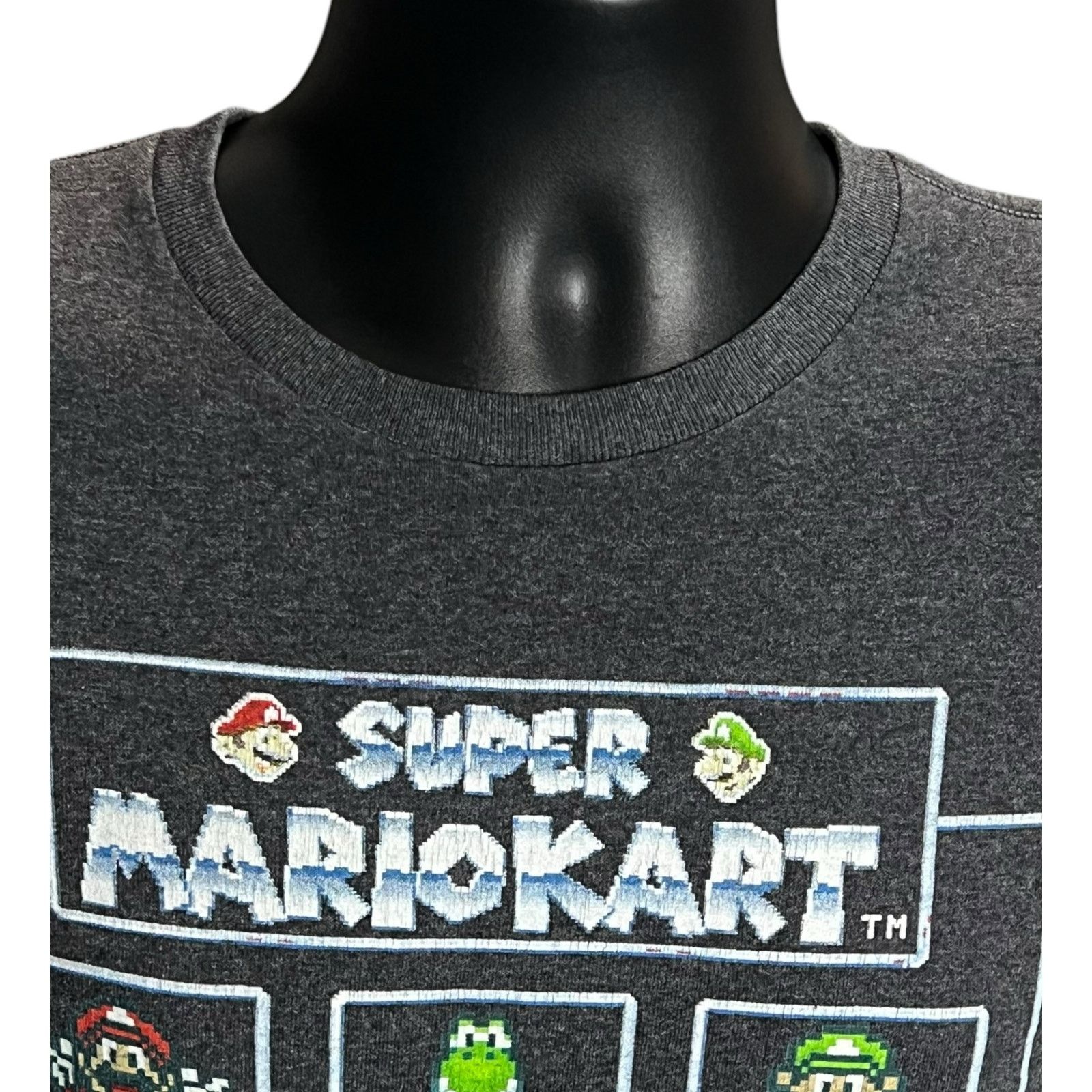 Nintendo Super Mario Kart Super Nintendo T-Shirt Medium Dark Gray Size US M / EU 48-50 / 2 - 4 Thumbnail