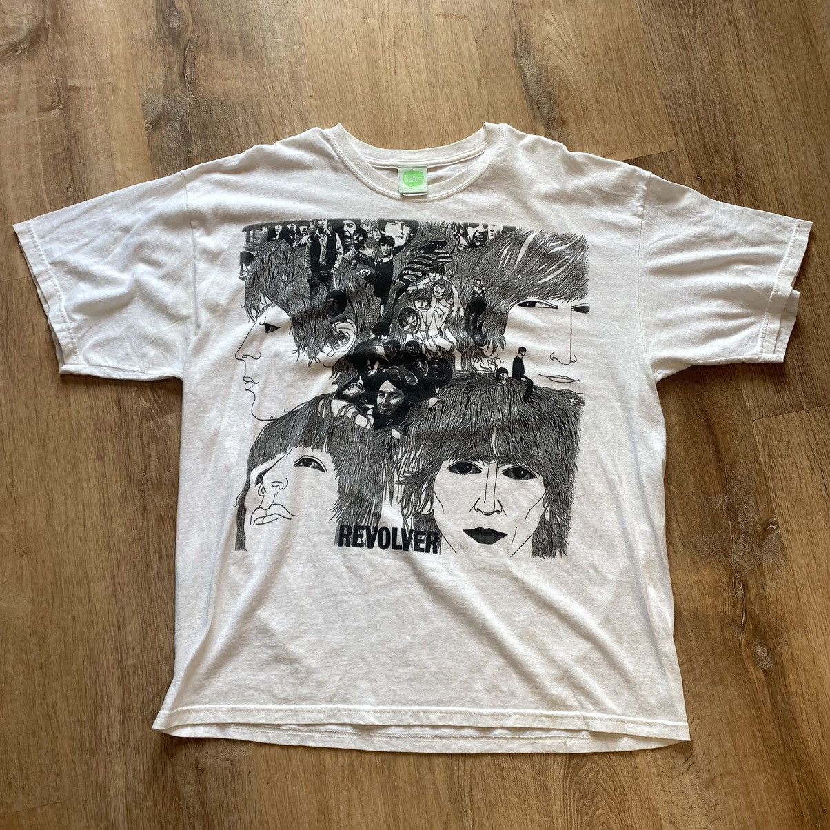 Image of Vintage 2004 Beatles Revolver Tee in White, Men's (Size XL)