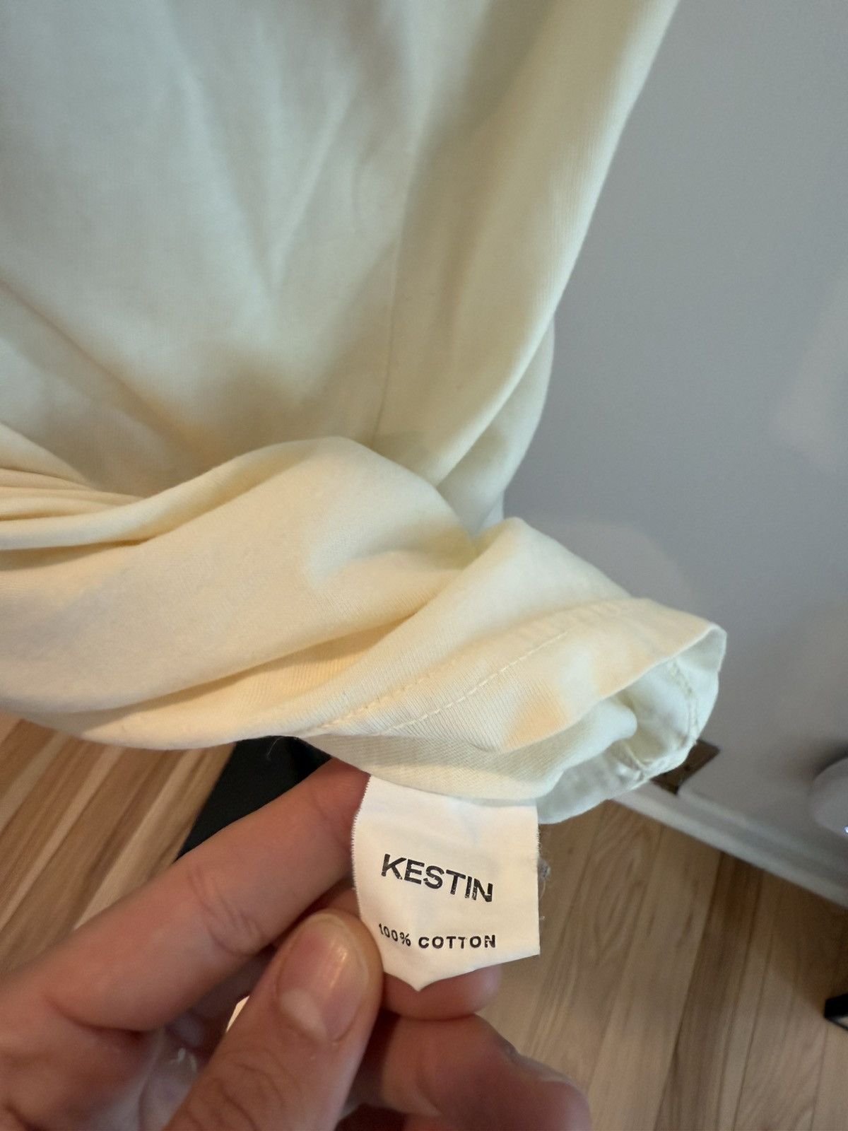 KESTIN KESTIN off white pocket tee Size US L / EU 52-54 / 3 - 5 Thumbnail