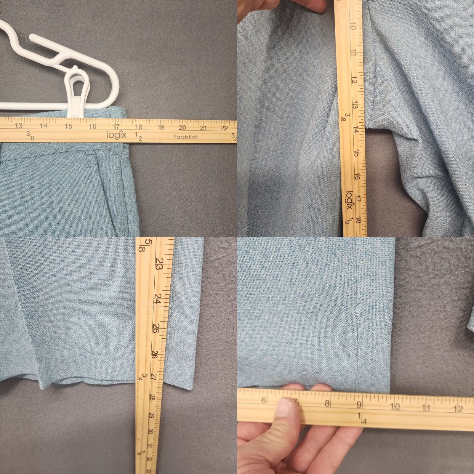Vintage VINTAGE Swordsman 3 Piece Suit Mens 40R Blue Jacket Vest Pants 34x27 Mens Size 40R - 11 Thumbnail
