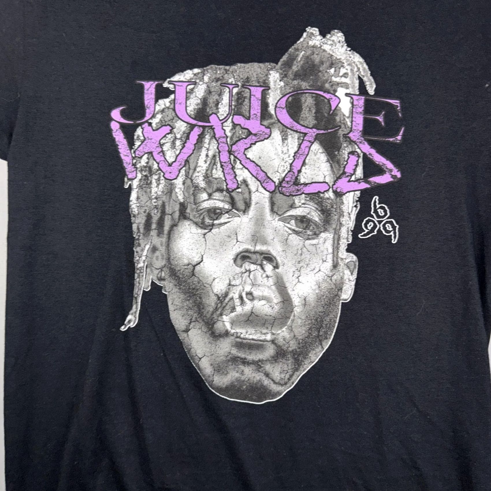 Vintage Juice WRLD Shirt Mens Small Black 999 Club Graphic Tee Portrait Music Hip Hop Crew Neck Short Sleeve No Pocket Size US S / EU 44-46 / 1 - 4 Thumbnail