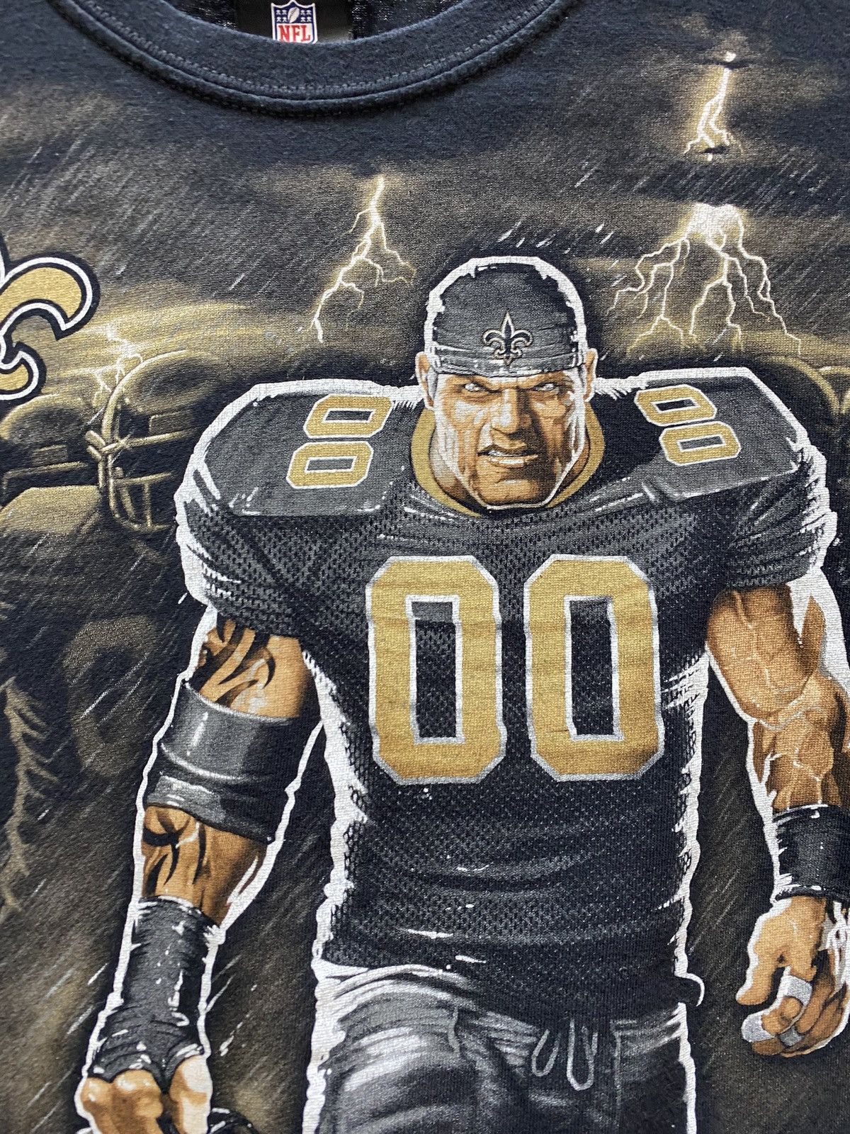 NFL × Vintage New Orleans Saints Football T Shirt NFL Size US XL / EU 56 / 4 - 9 Thumbnail