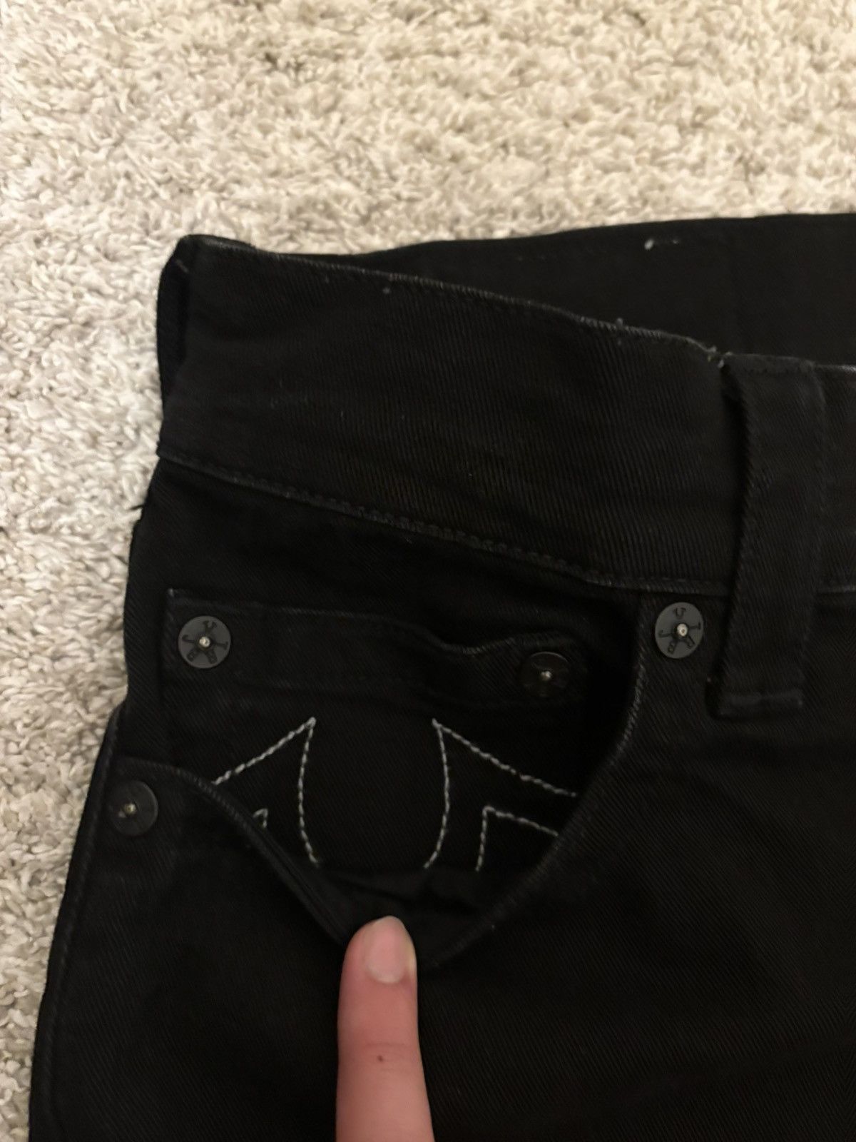True Religion Vintage Black True Religion Jeans Size US 30 / EU 46 - 3 Thumbnail