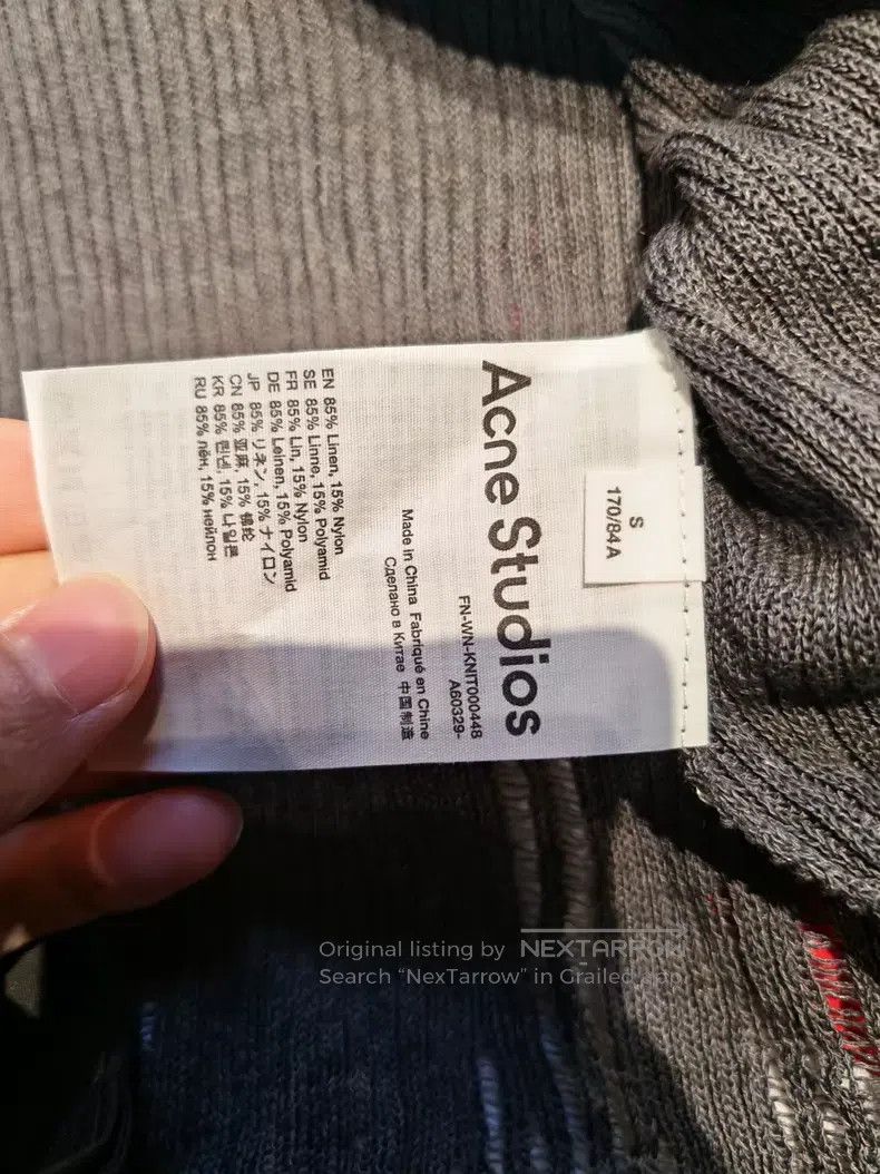 Acne Studios Acne Studios Gray Knit Cardigan Size S / US 4 / IT 40 - 2 Thumbnail