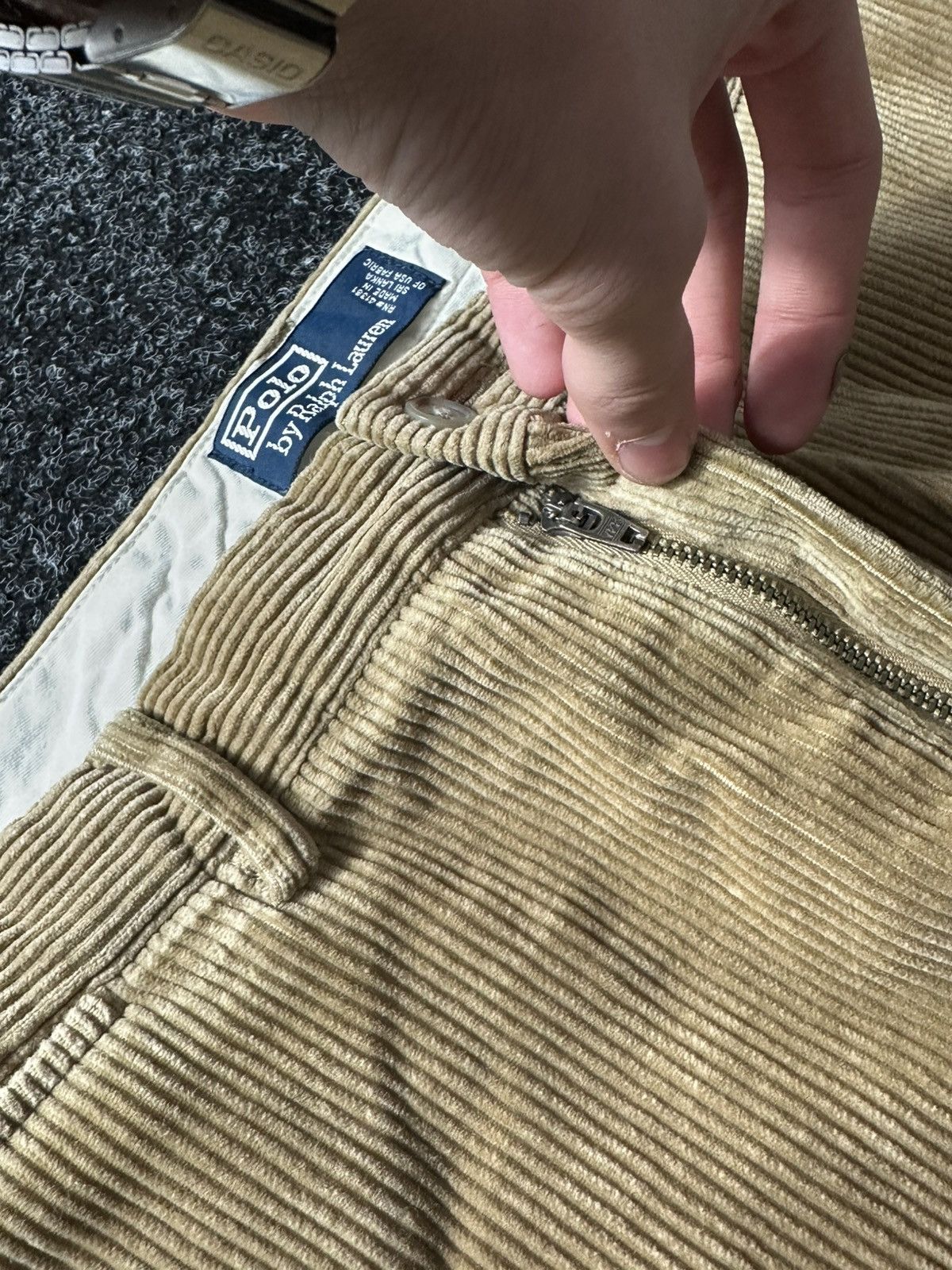 Polo Ralph Lauren × Vintage 🚨Vintage Velvet Corduroy Polo Ralph Lauren Baggy Pants Size US 36 / EU 52 - 6 Thumbnail