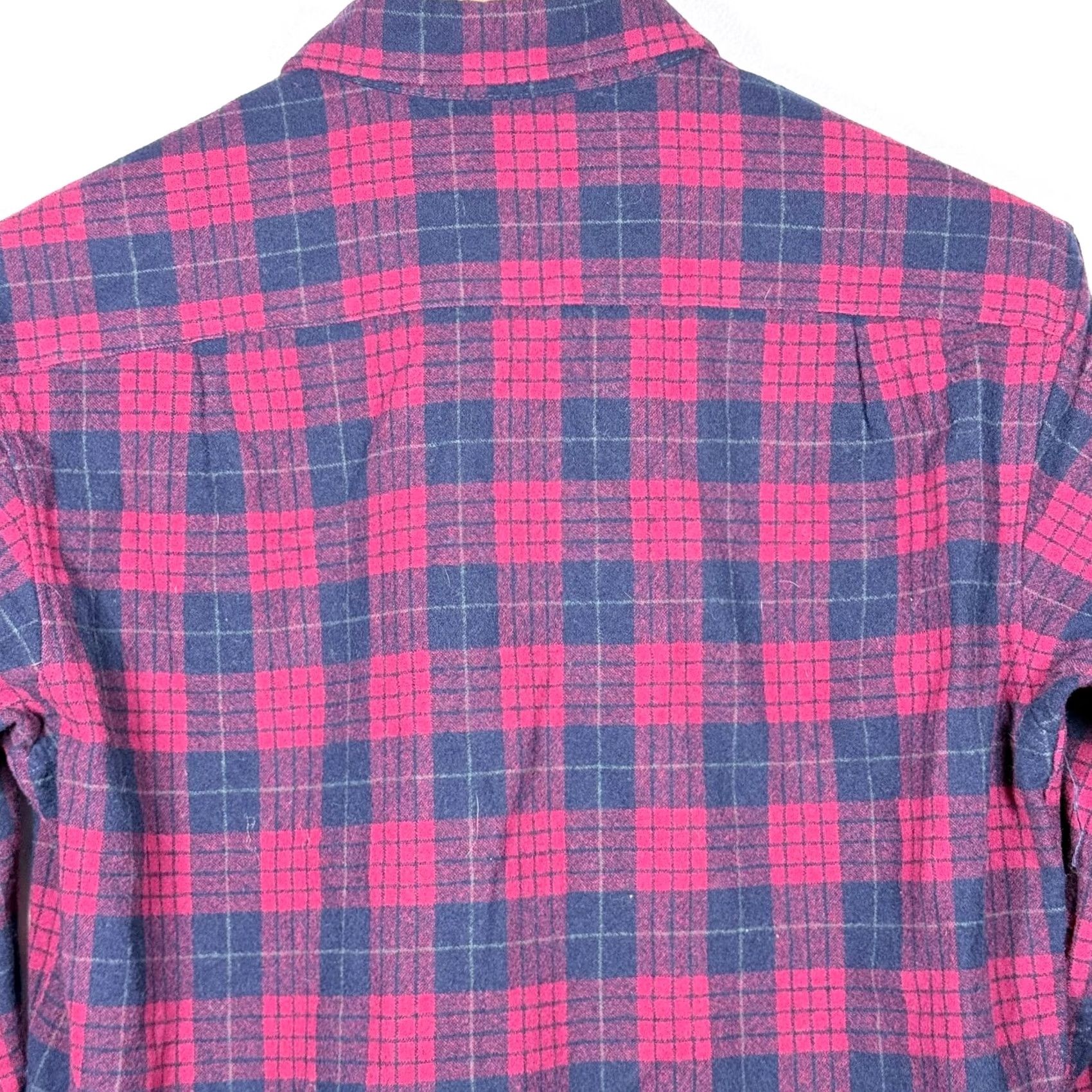 Pendleton Pendleton Button-Down Shirt Red/Blue Plaid Pure Virgin Wool USA Made - Medium Size US M / EU 48-50 / 2 - 7 Thumbnail