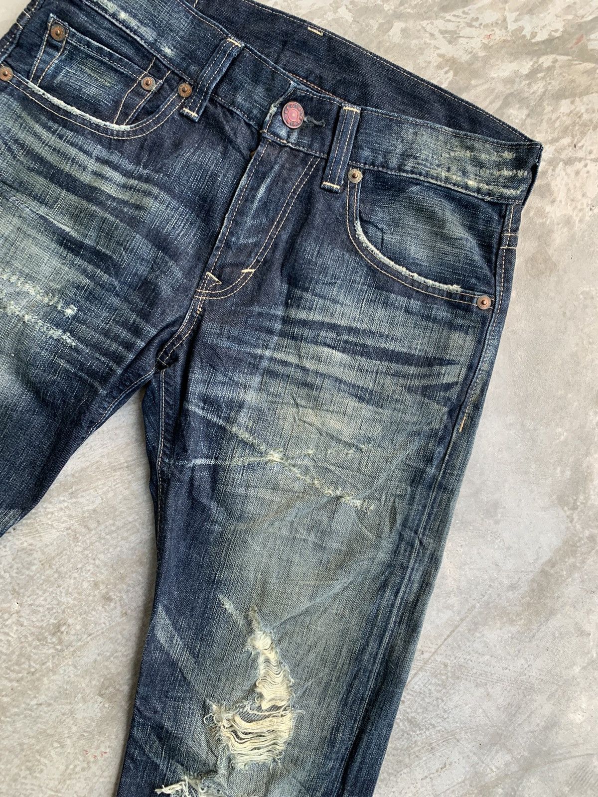 Edwin × Japanese Brand × Vintage Edwin Denim Blue Trip 503 Vintage Size US 34 / EU 50 - 3 Thumbnail